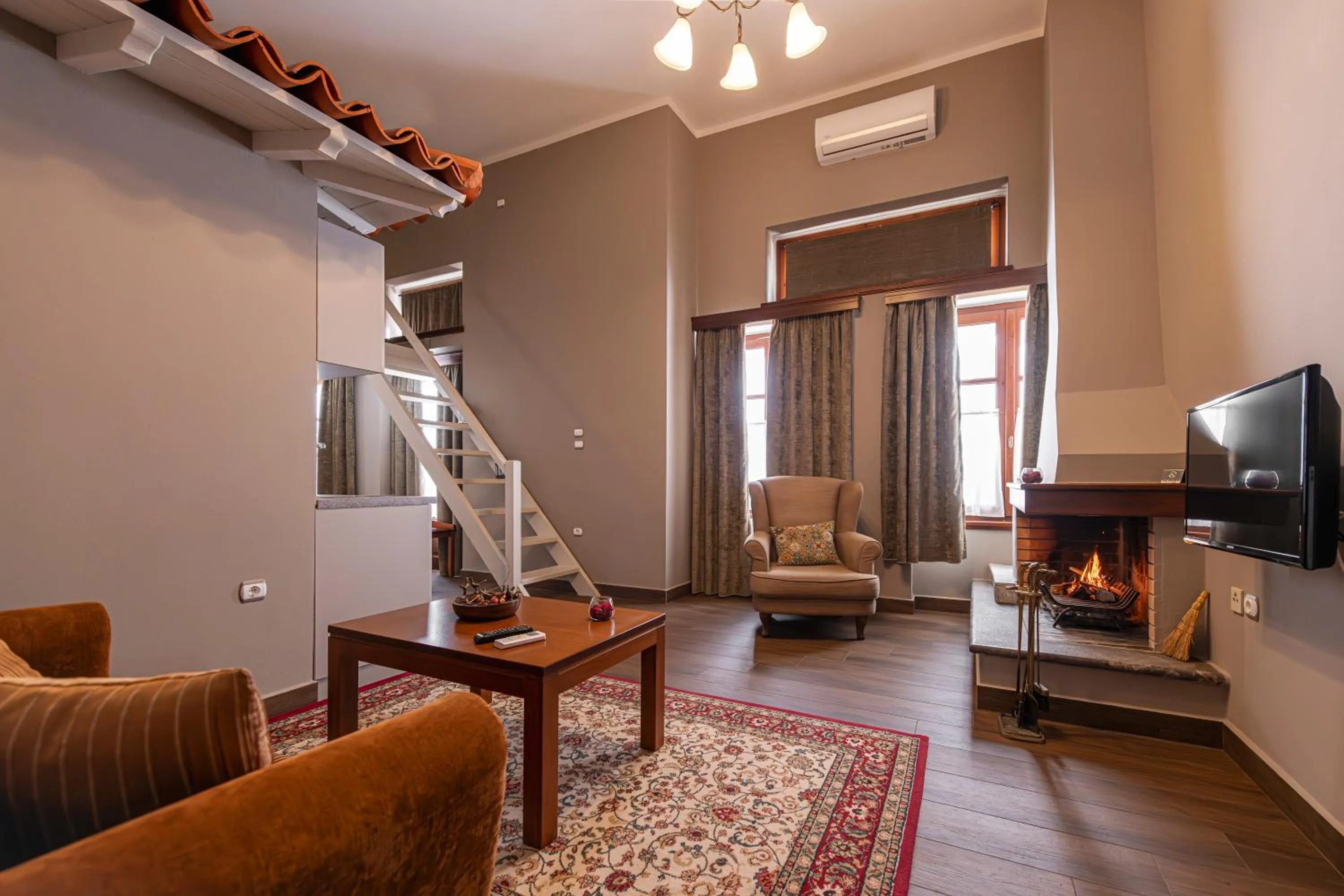 Living room in Ef Zin Hotel Arachova