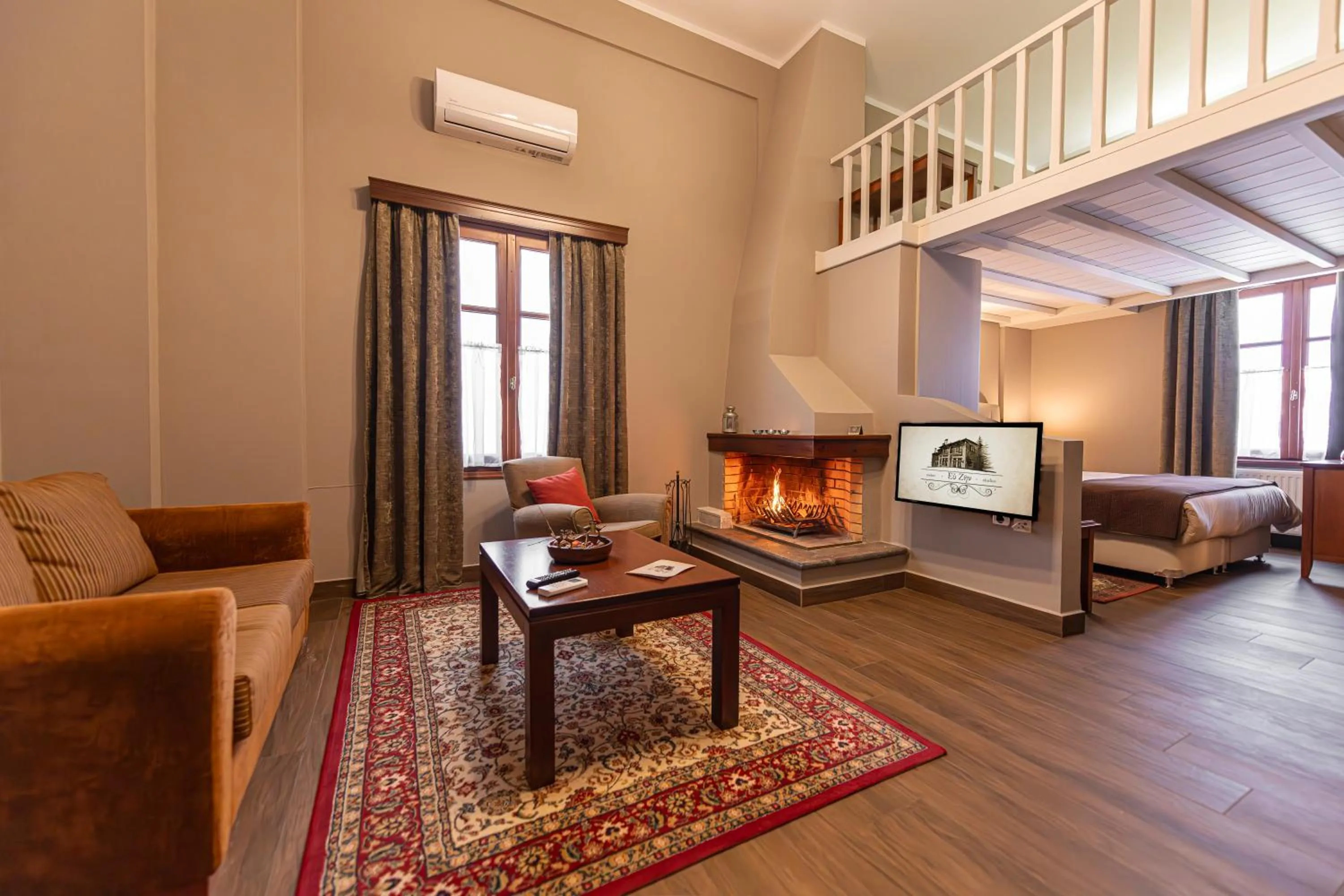 Bed in Ef Zin Hotel Arachova