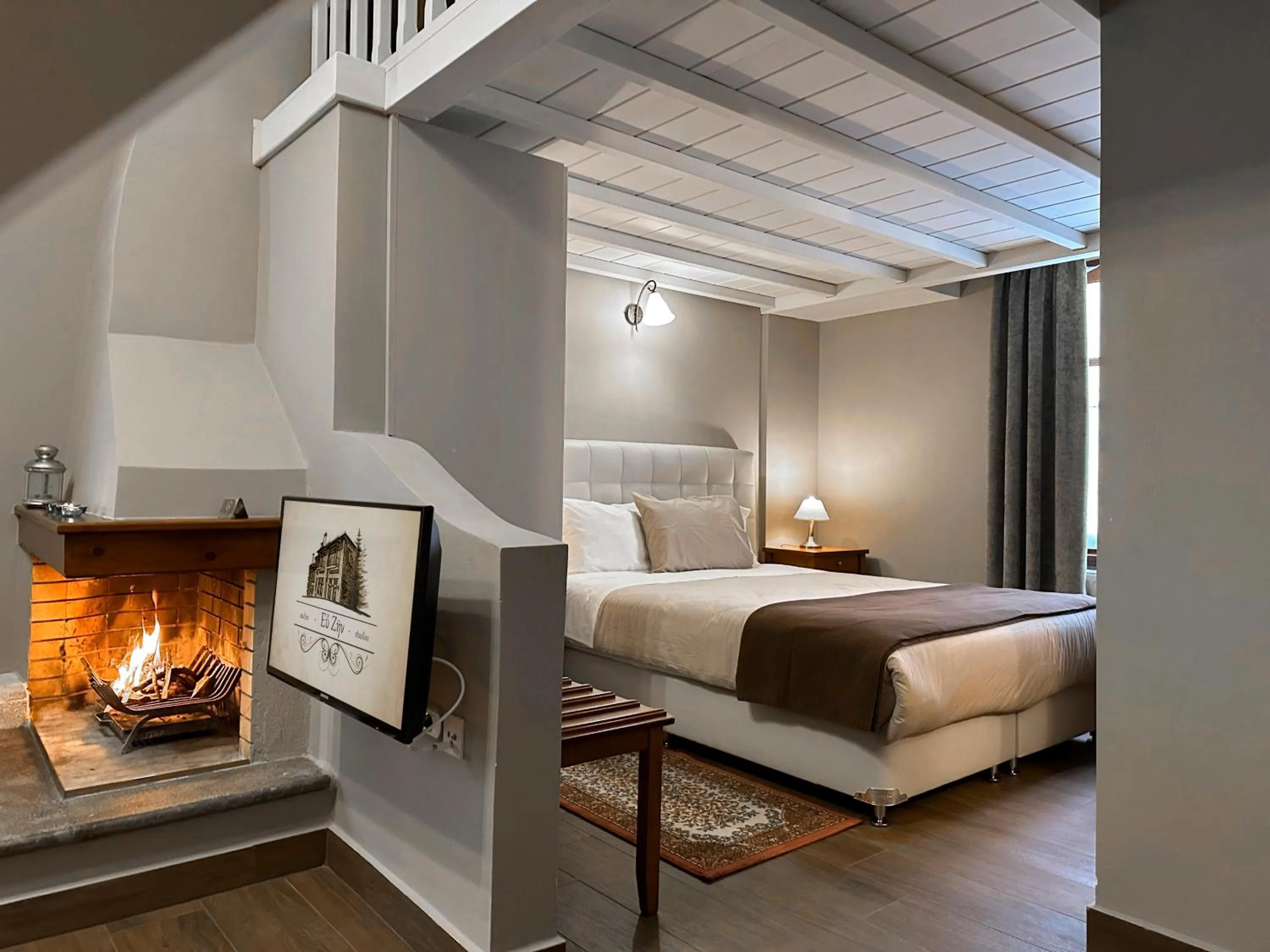 Bed in Ef Zin Hotel Arachova