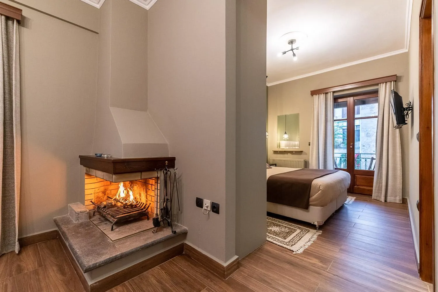 Bed in Ef Zin Hotel Arachova