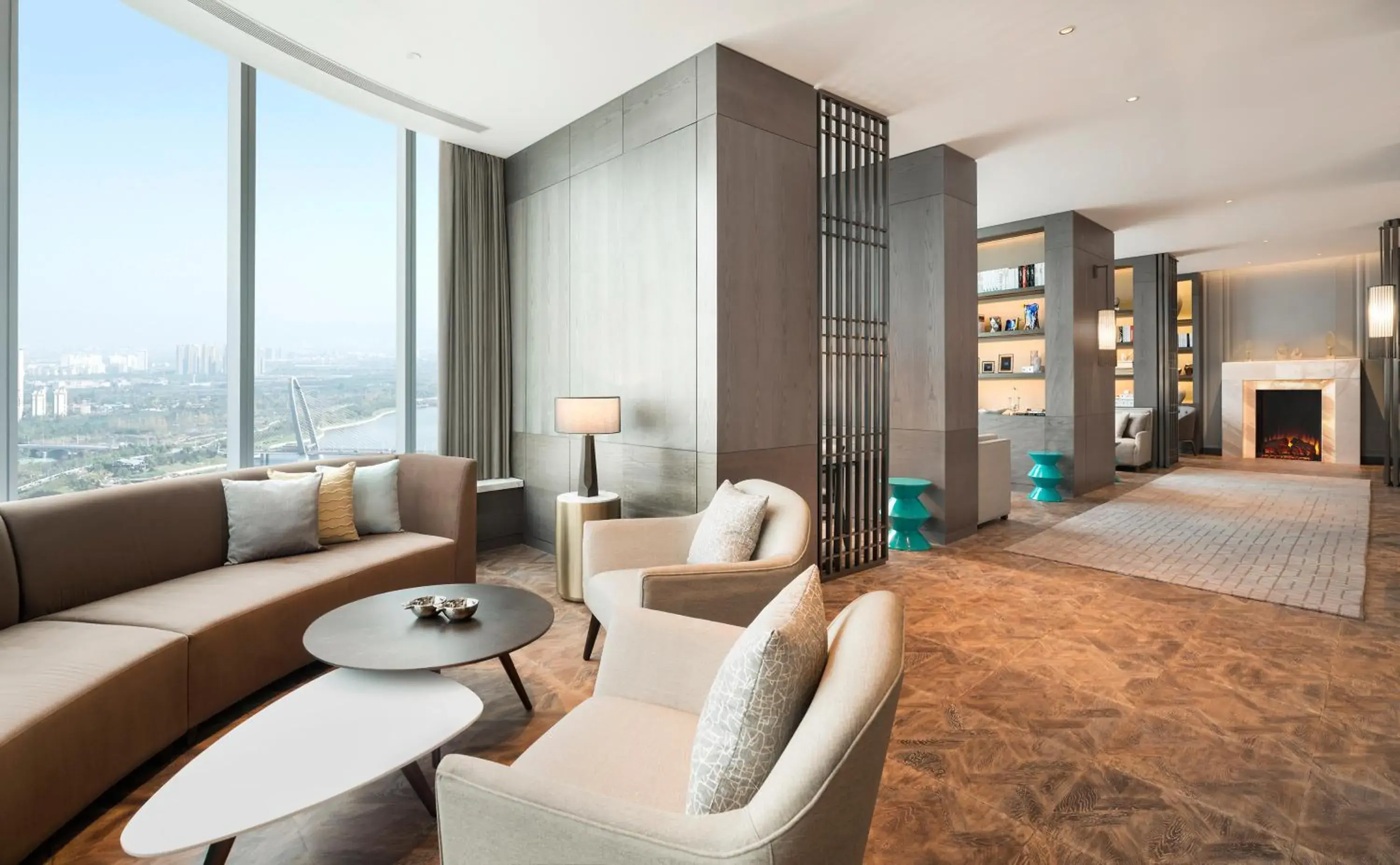 Club Twin Room with Lounge Access in Le Meridien Xi'an Chanba Club Twin Room with Lounge Access in Le Meridien Xi'an Chanba