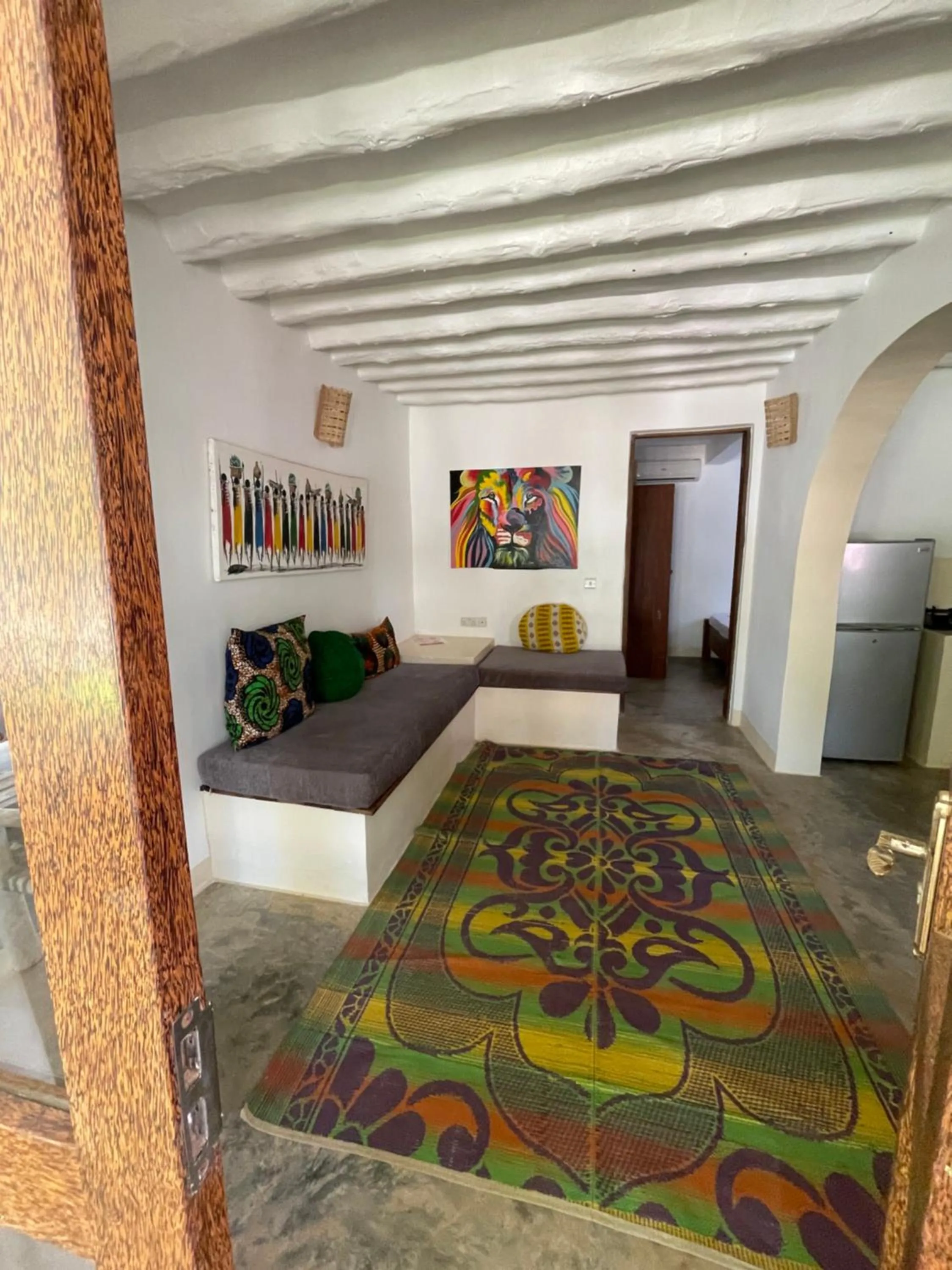 Living room, Bed in Breeze Residence