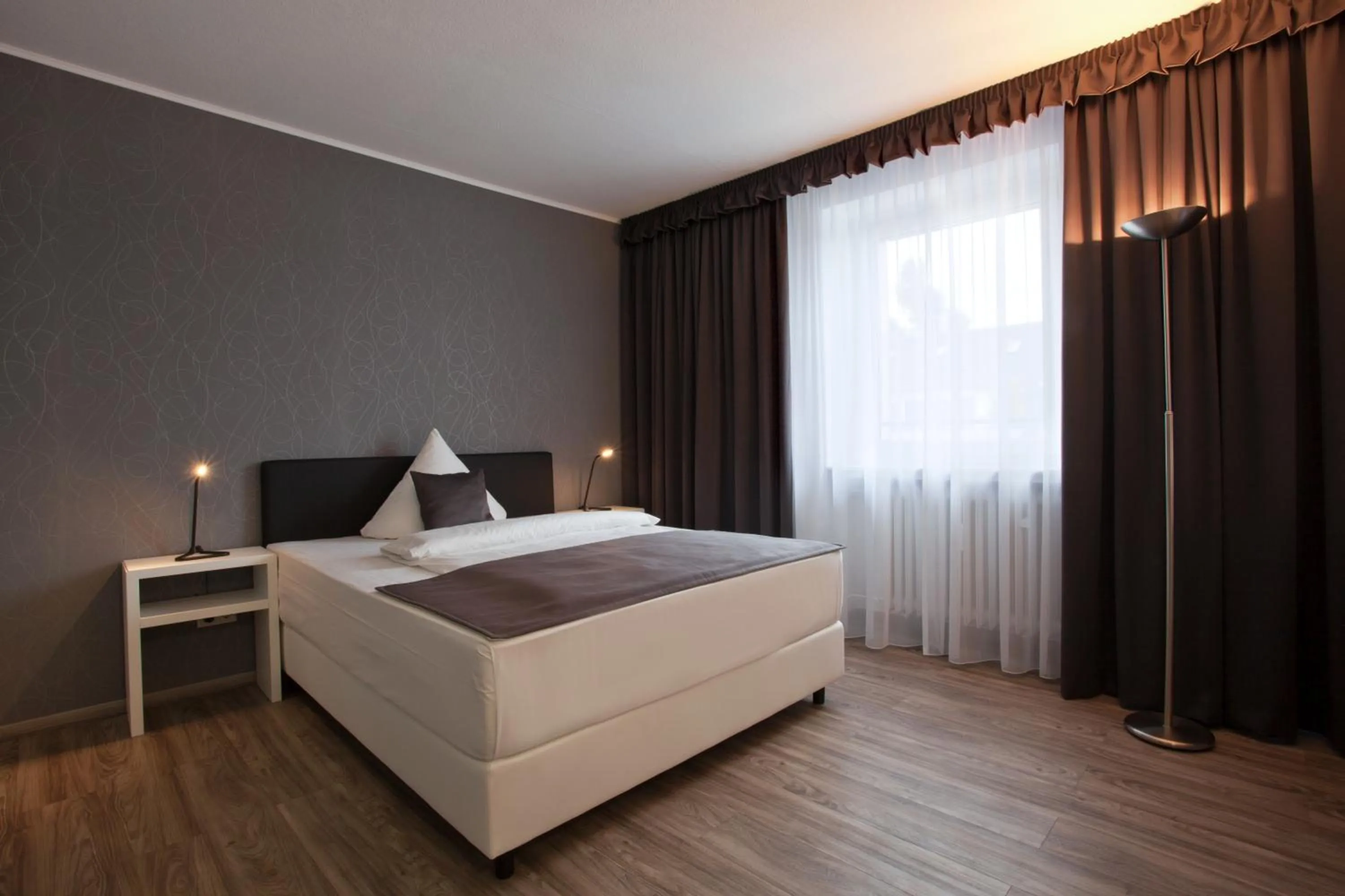 Bedroom, Bed in Boardinghouse Düsseldorf