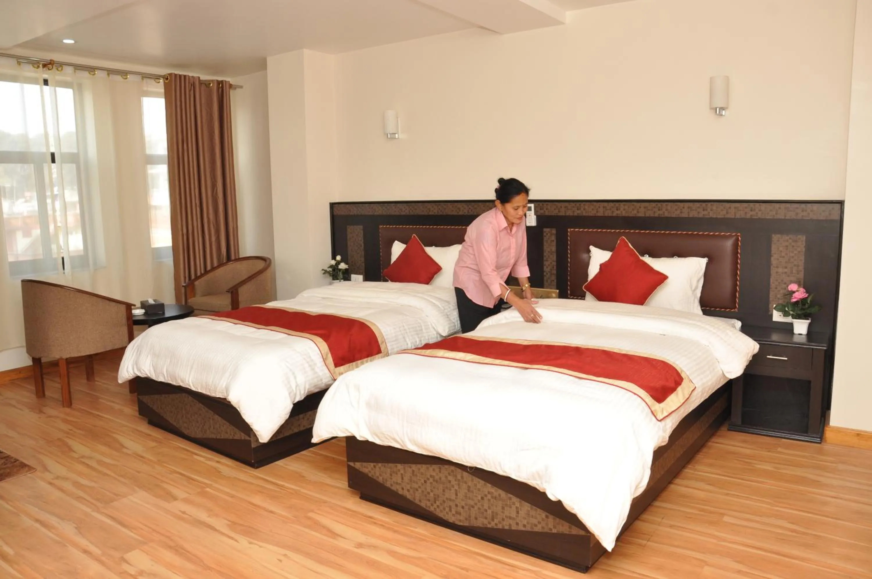 Photo of the whole room, Bed in Mandala Hotel Kathmandu