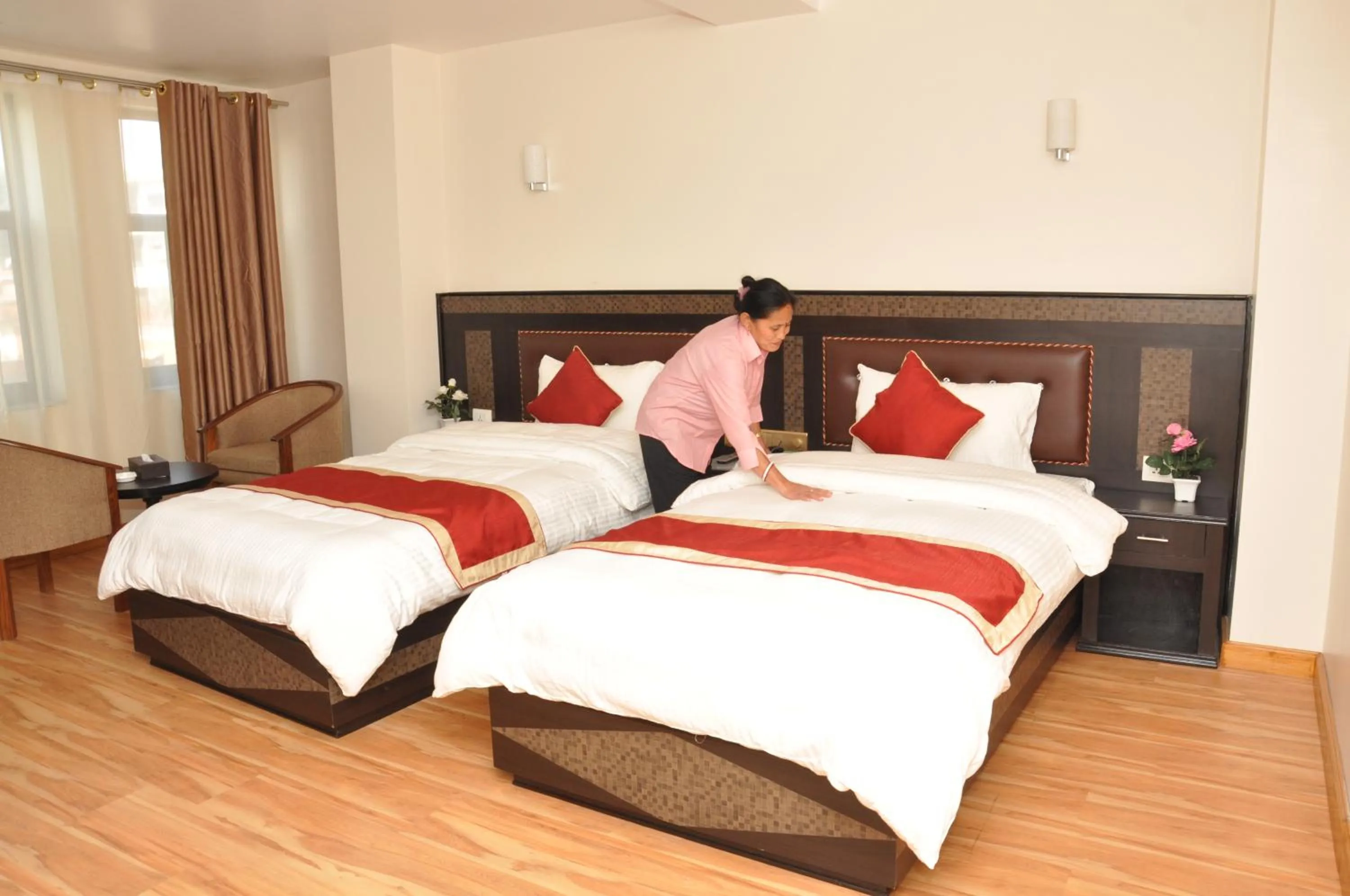 Photo of the whole room, Bed in Mandala Hotel Kathmandu
