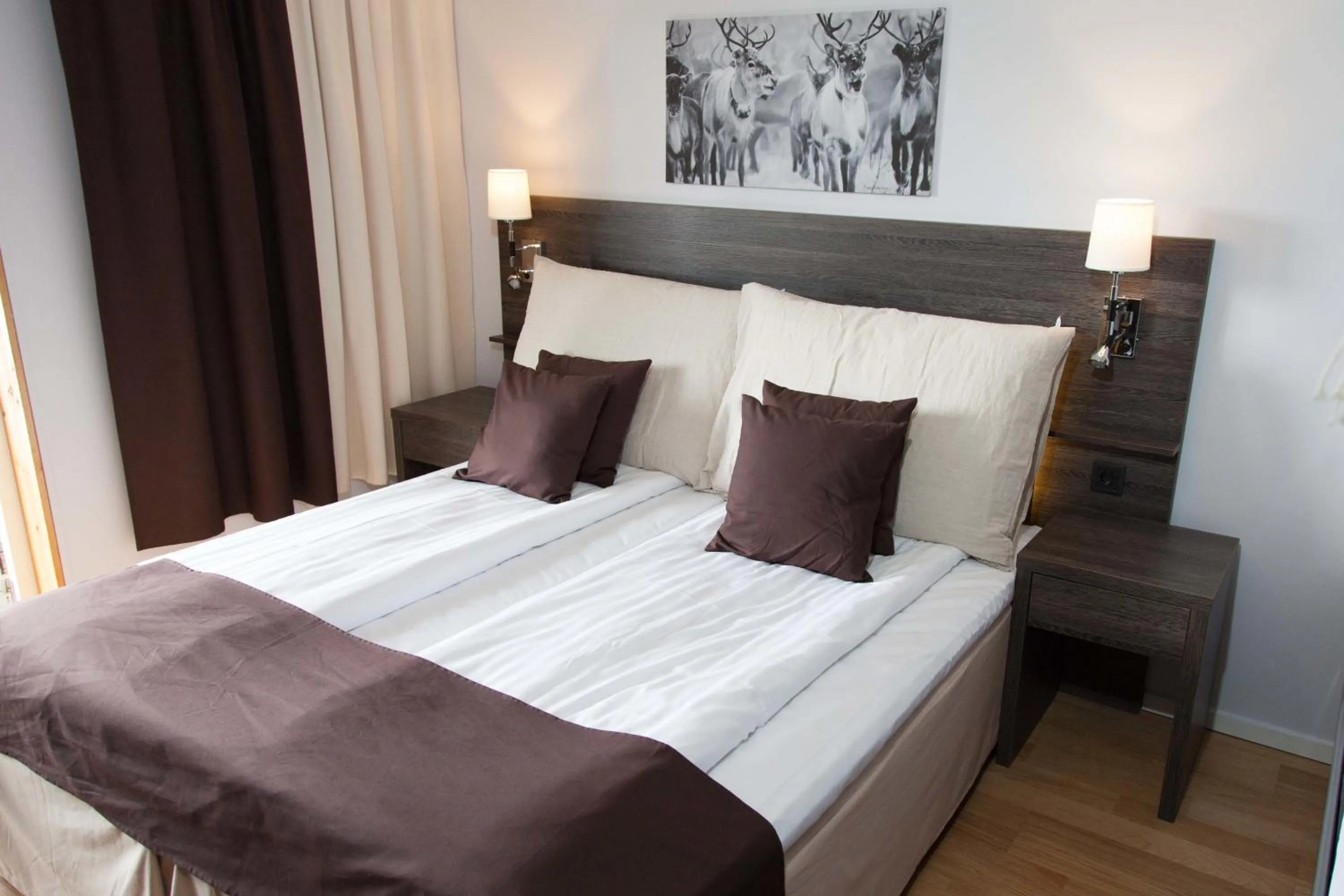 Bed in Eriksgårdens Fjällhotell