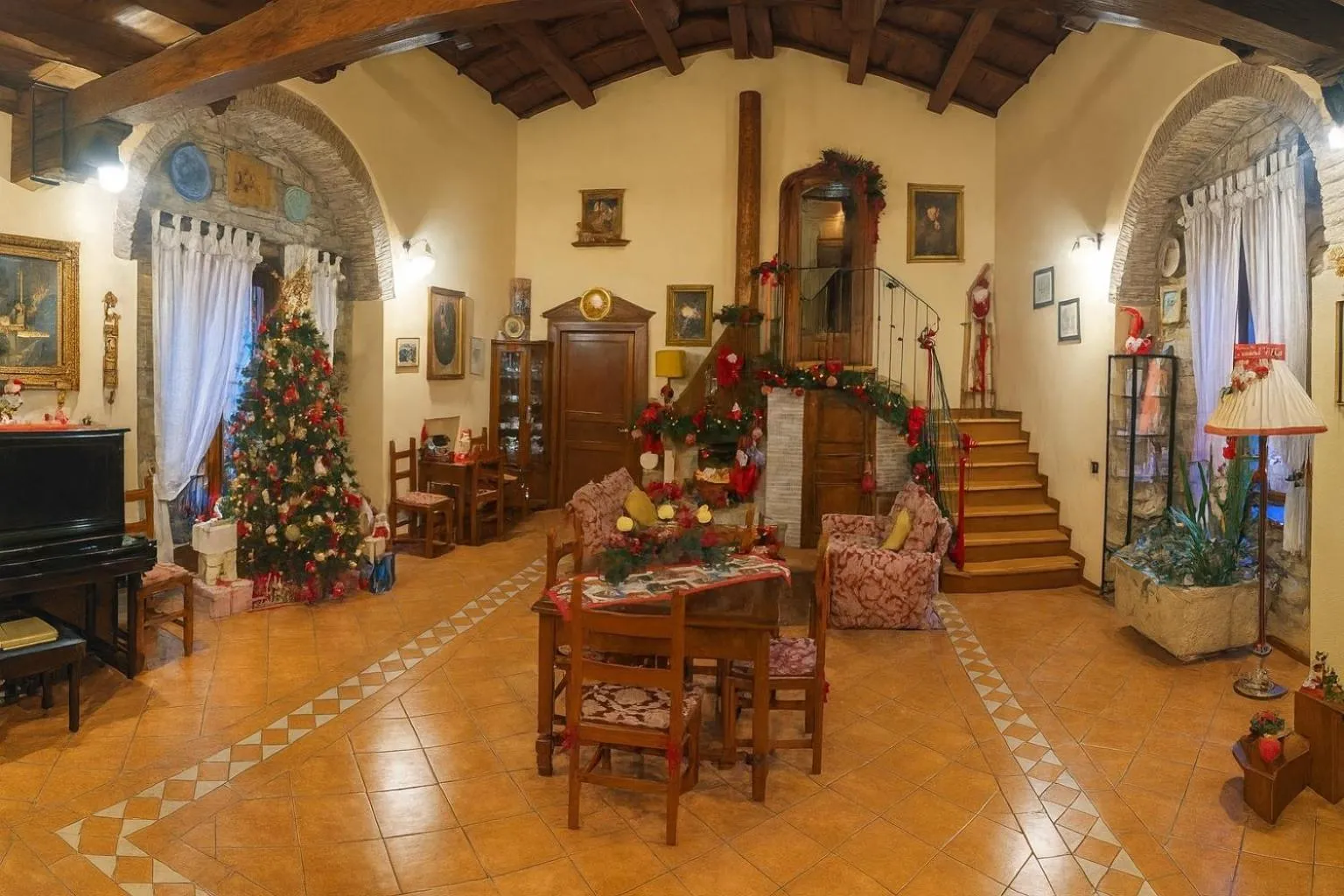 Communal lounge/ TV room in B&B Vicidomini