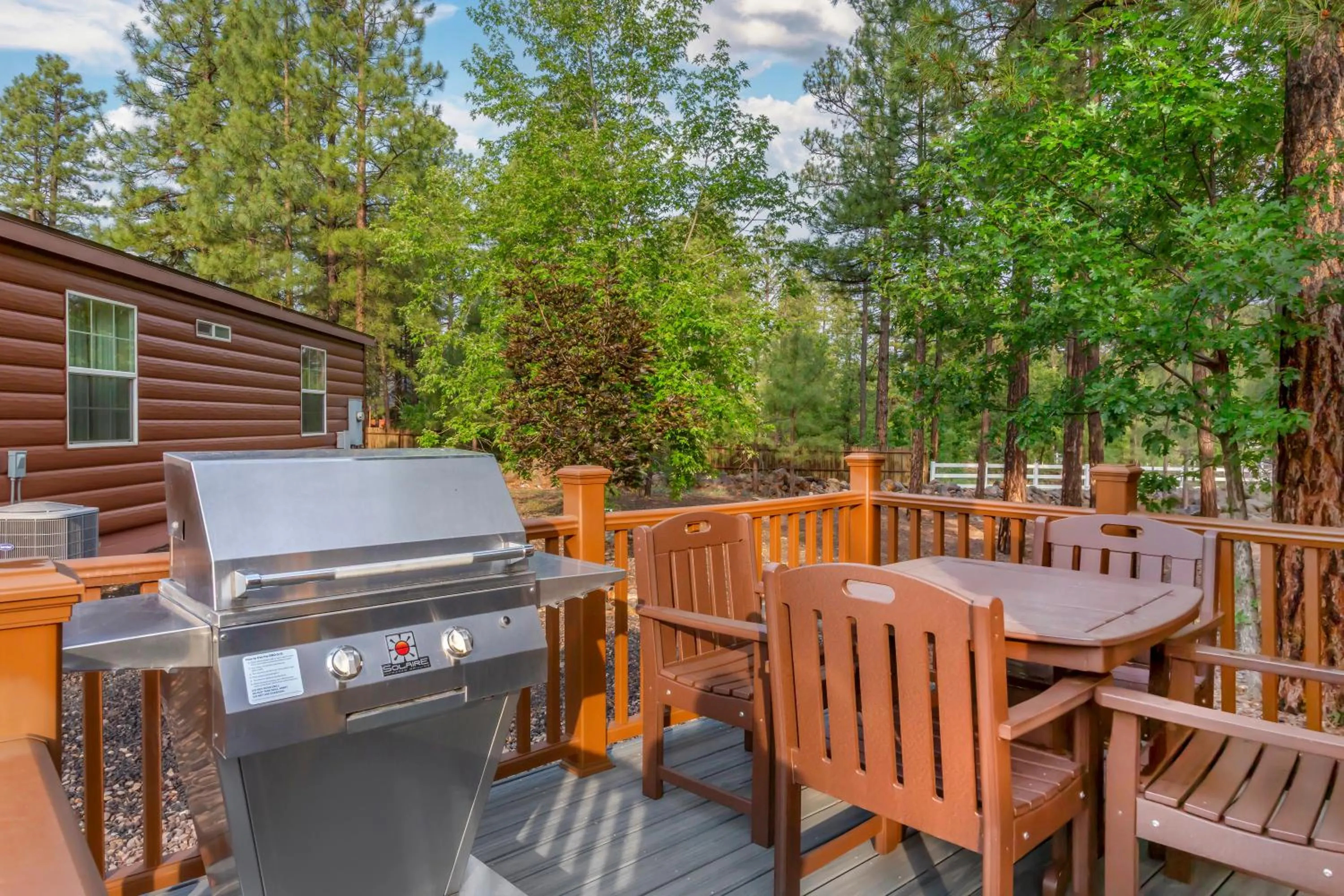BBQ facilities in PVC at The Roundhouse Resort