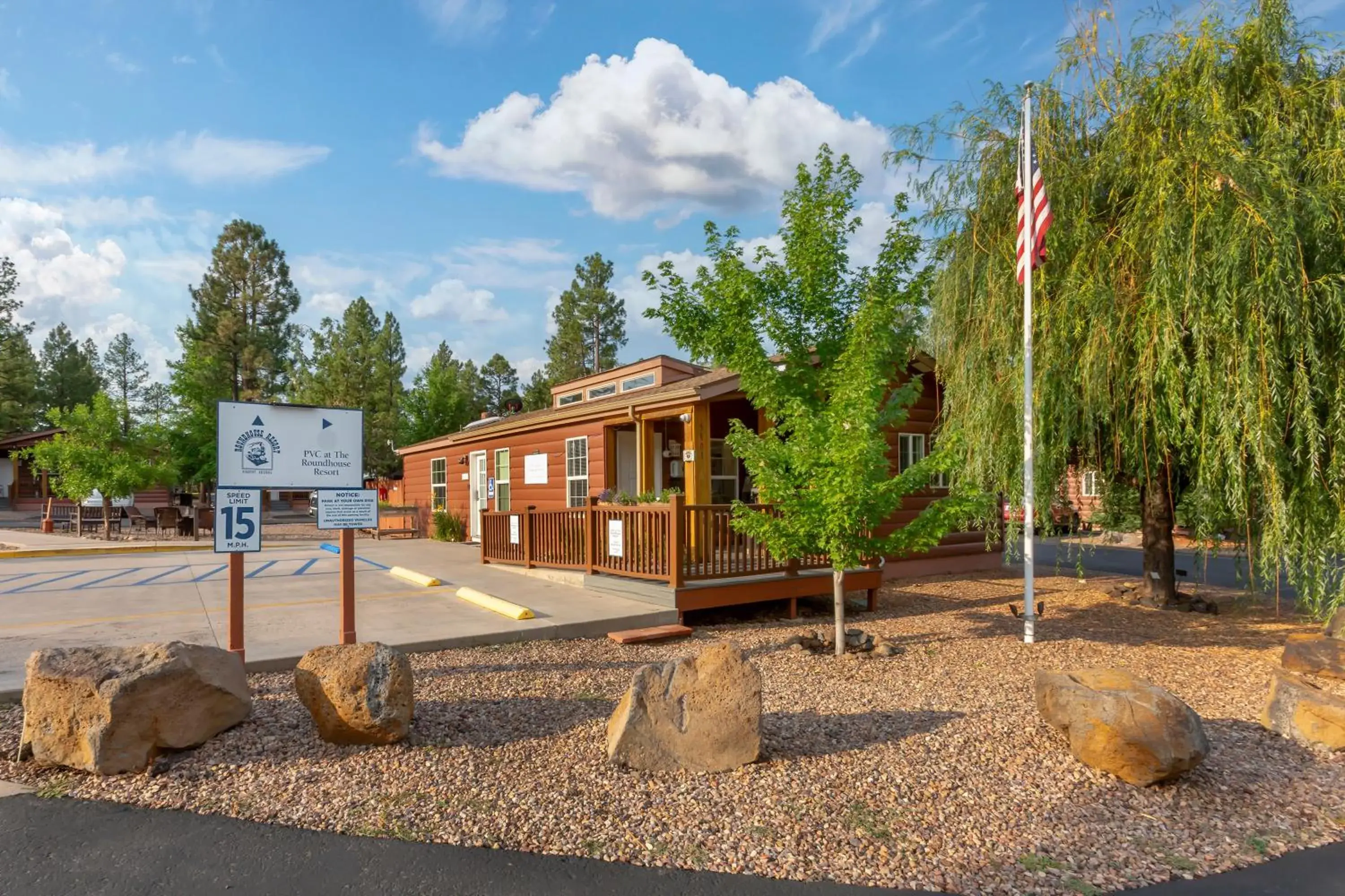 Property building in PVC at The Roundhouse Resort Property building in PVC at The Roundhouse Resort