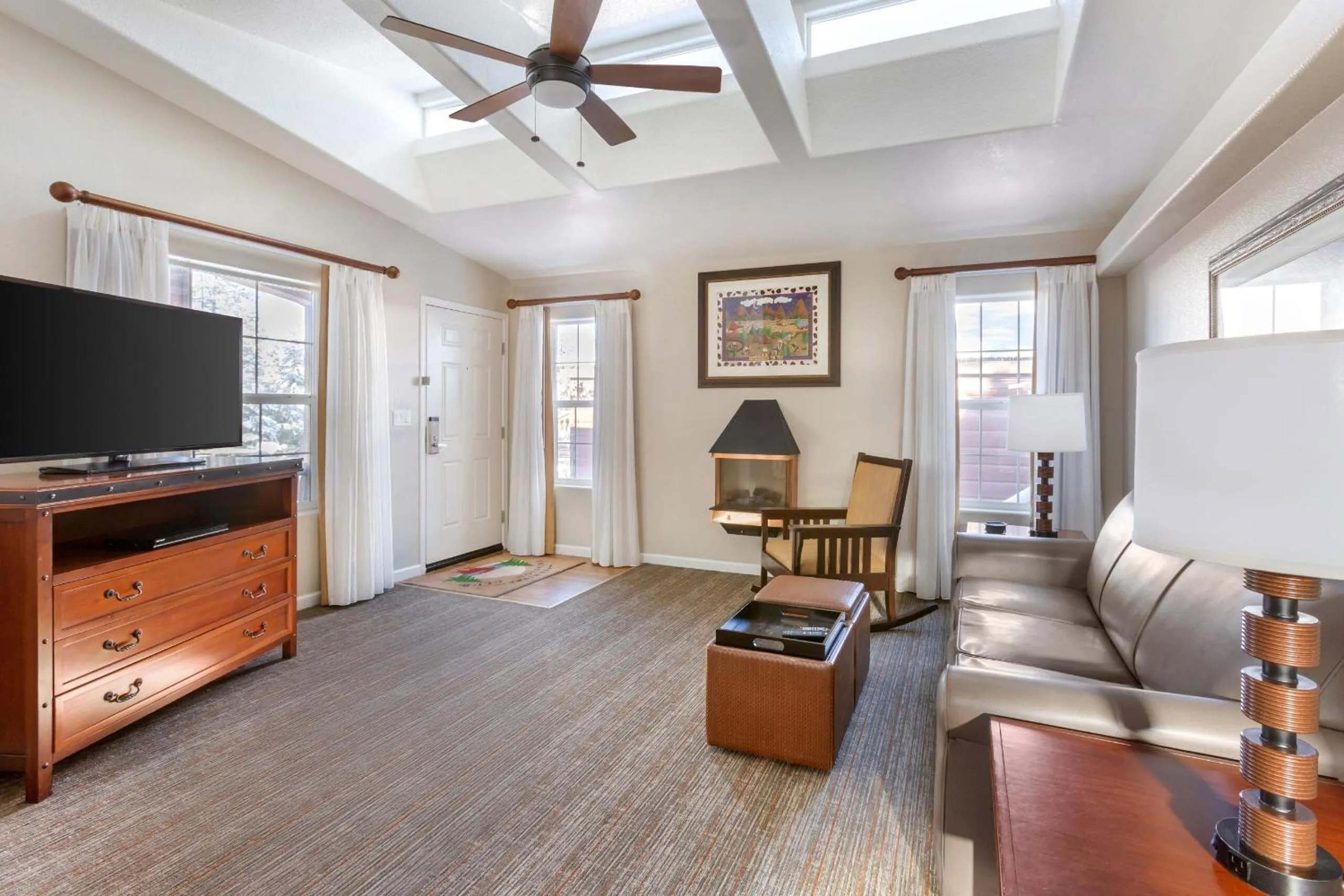 Living room in PVC at The Roundhouse Resort