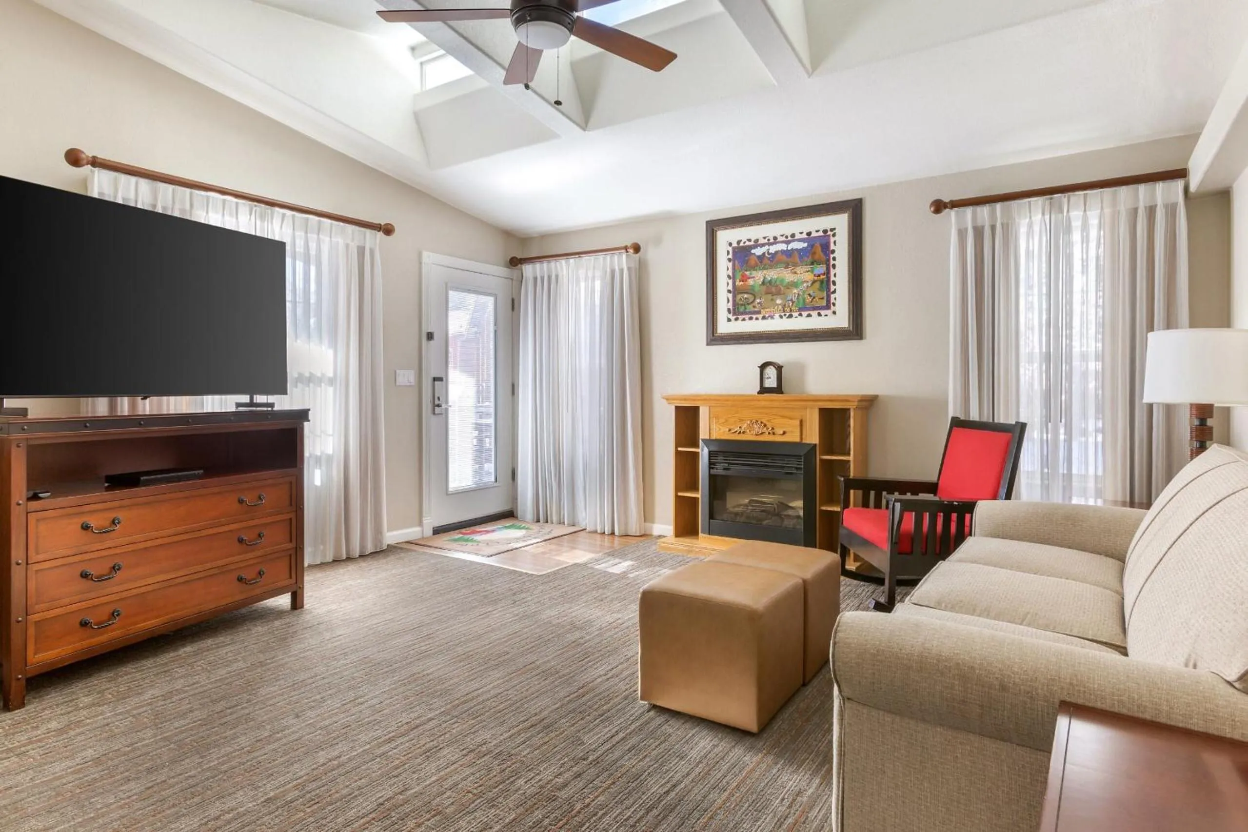 Living room in PVC at The Roundhouse Resort