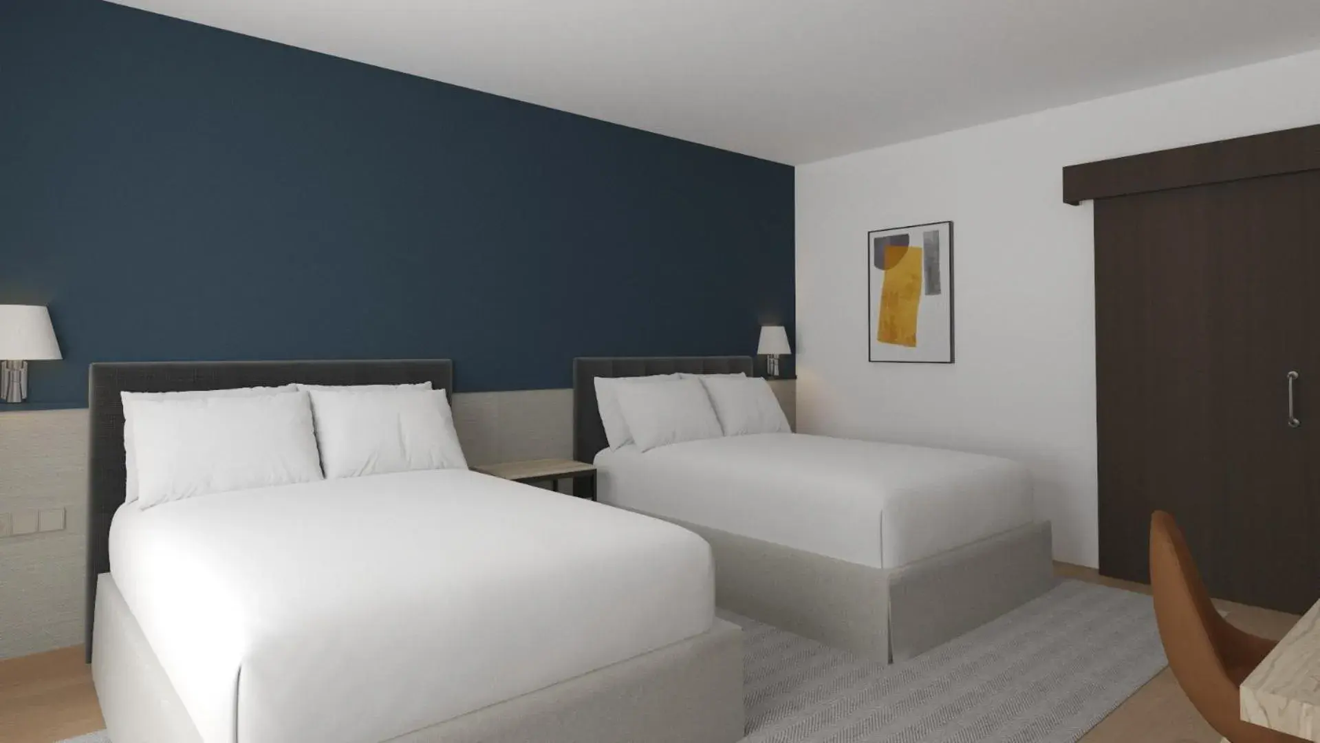 Bed in Hotel Crowne Plaza Madrid Airport Bed in Hotel Crowne Plaza Madrid Airport