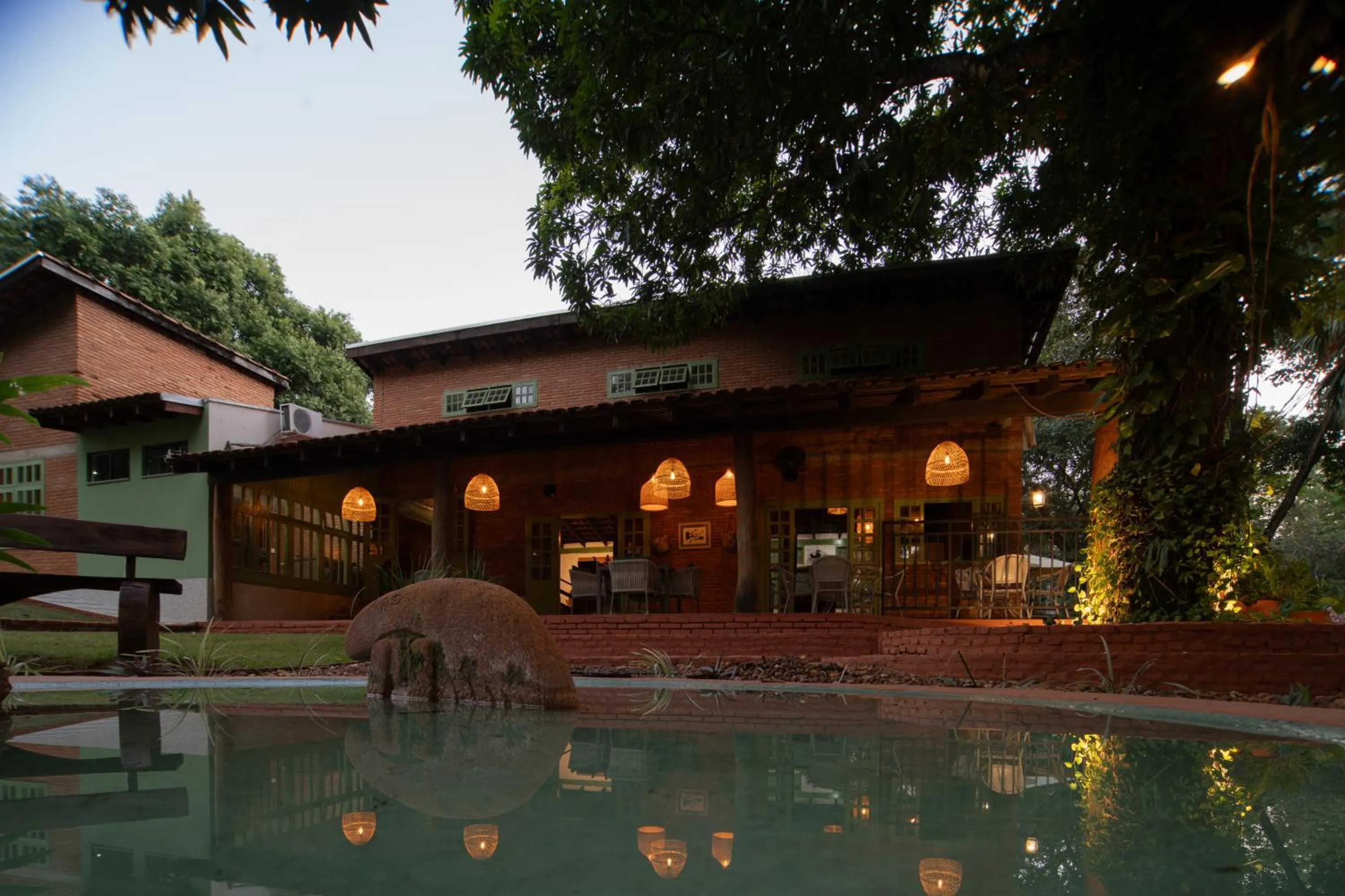 Garden view in Pousada Olho D'Água