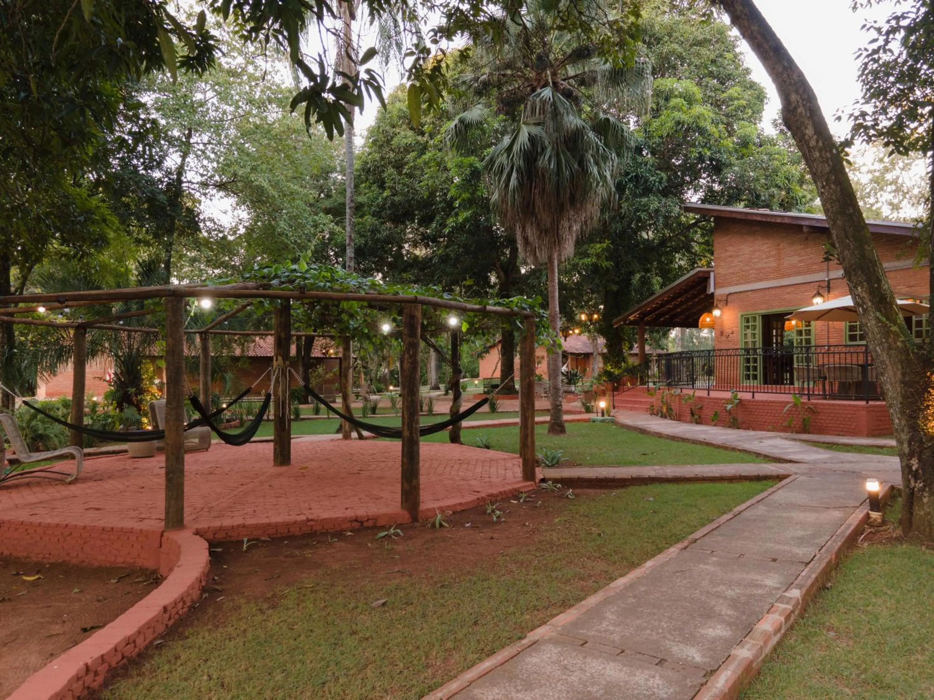 Garden view in Pousada Olho D'Água