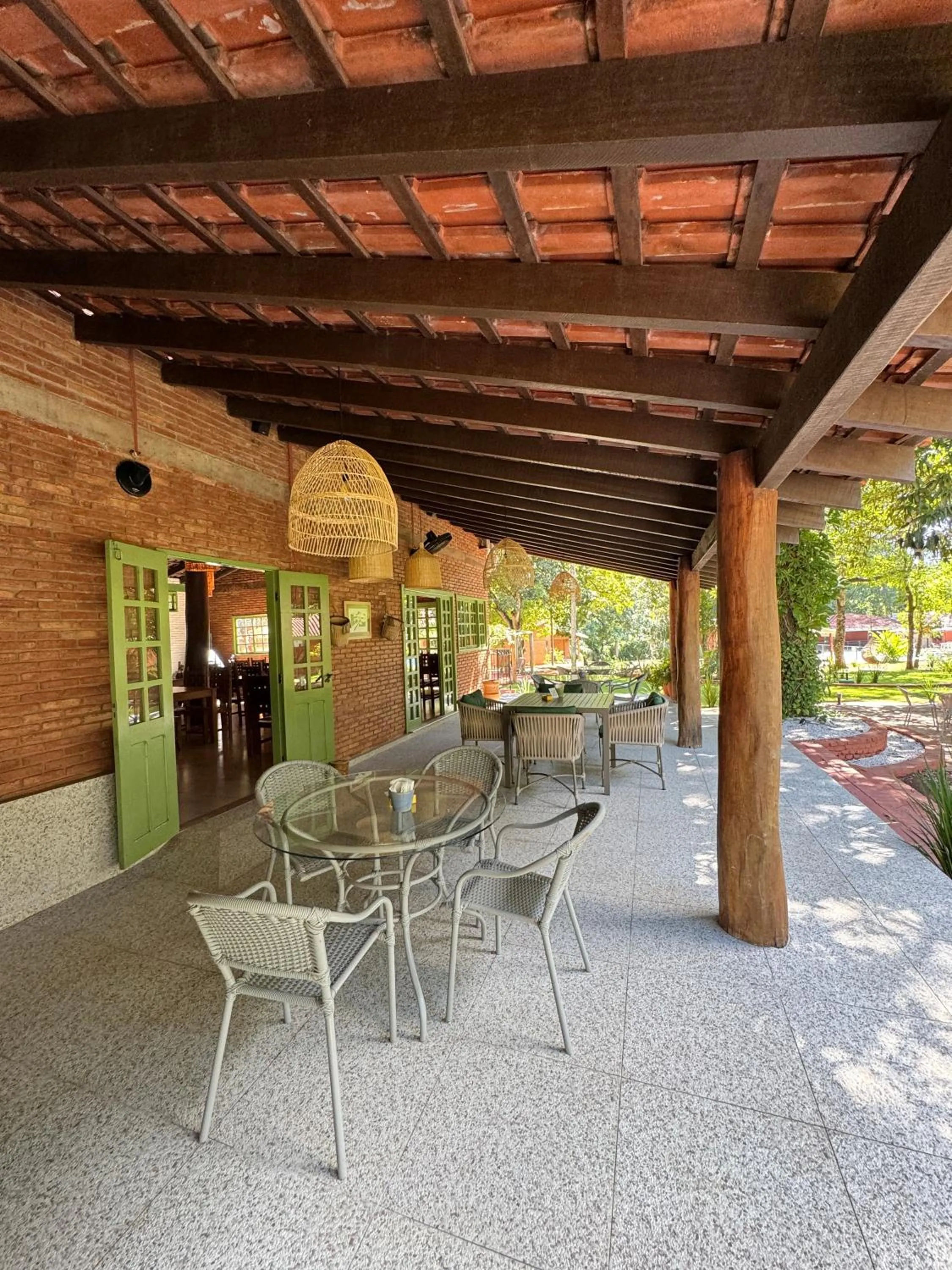 Garden view in Pousada Olho D'Água