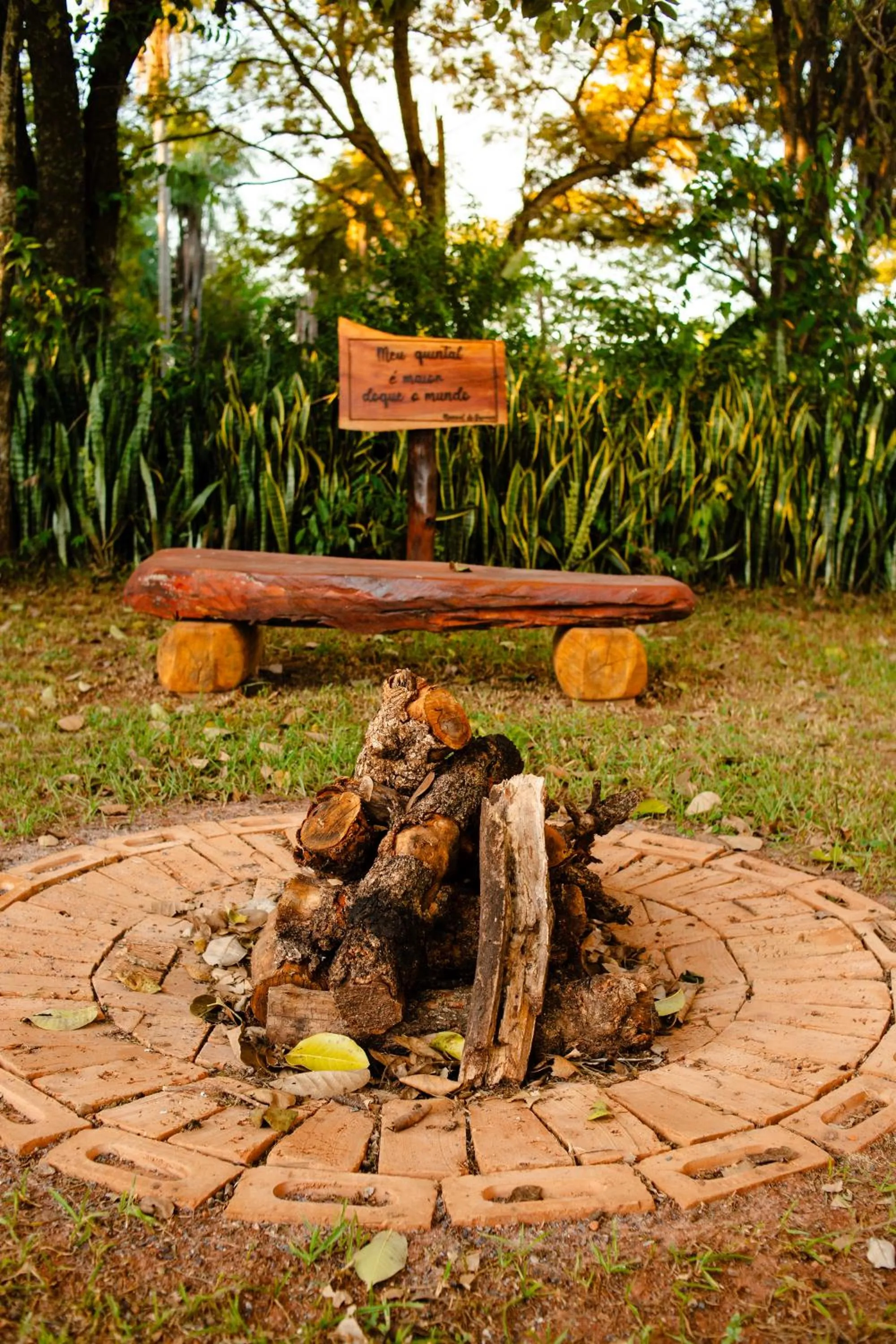 Garden view in Pousada Olho D'Água