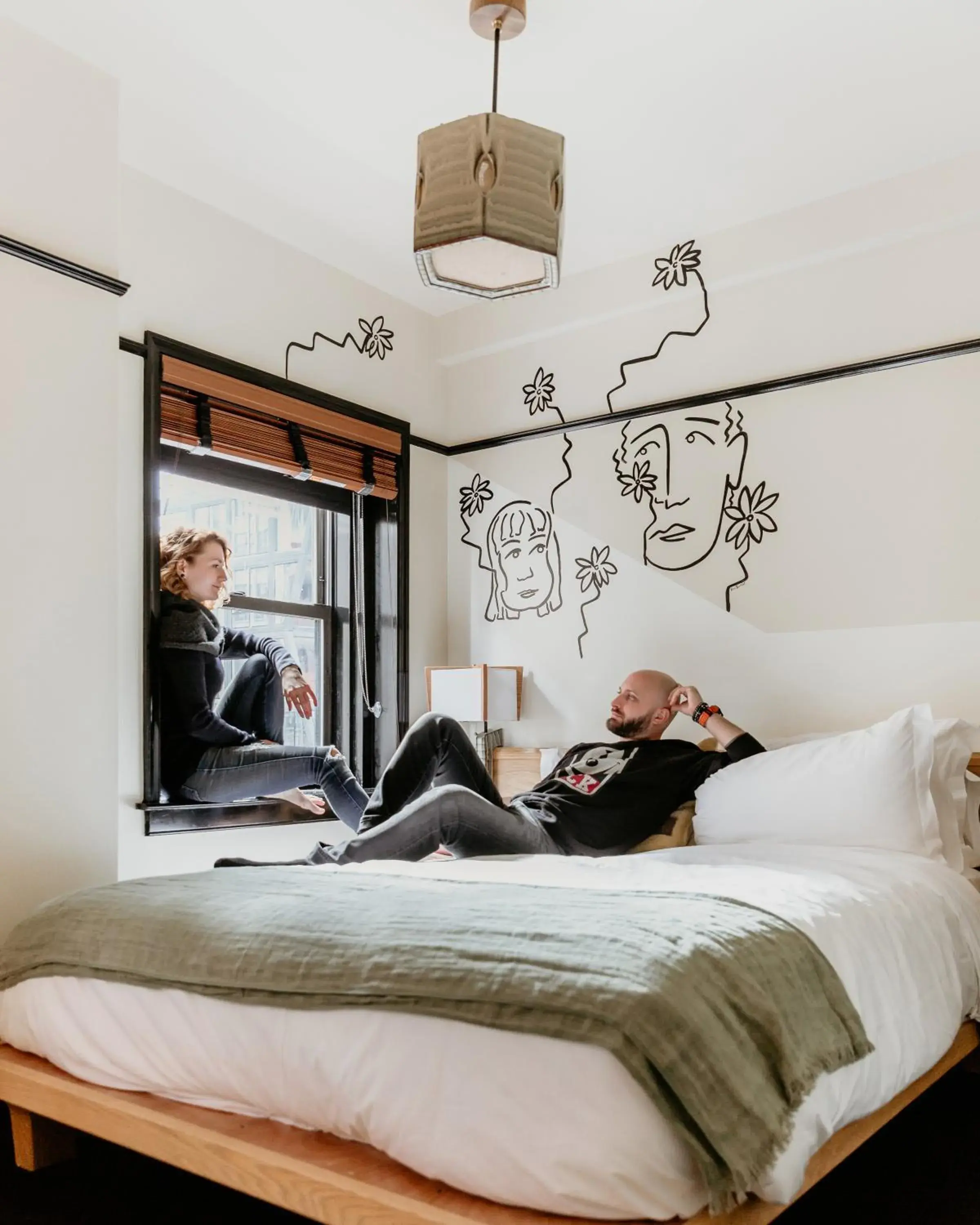 Bedroom, Bed in Freehand New York Bedroom, Bed in Freehand New York