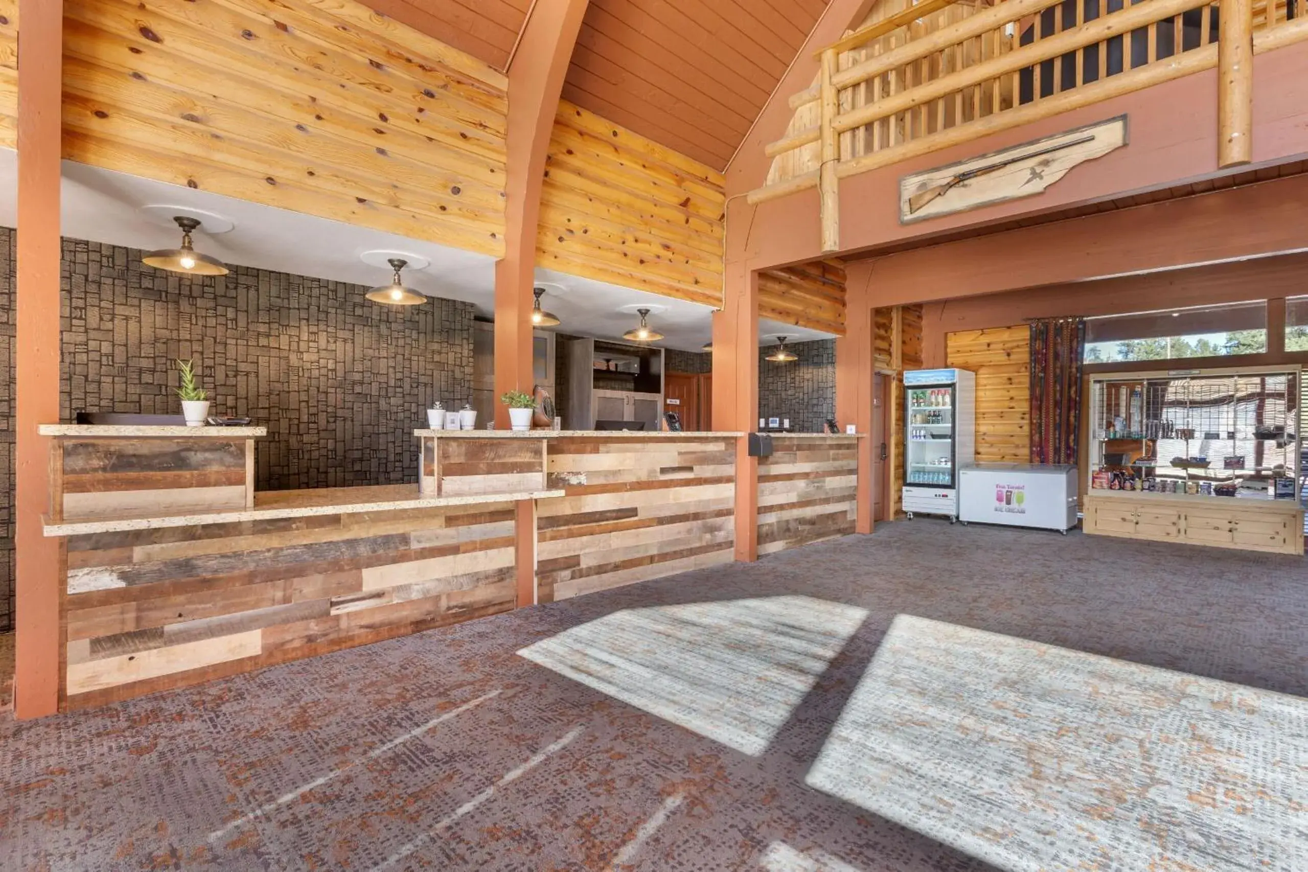 Lobby or reception in Kohl's Ranch Lodge Lobby or reception in Kohl's Ranch Lodge