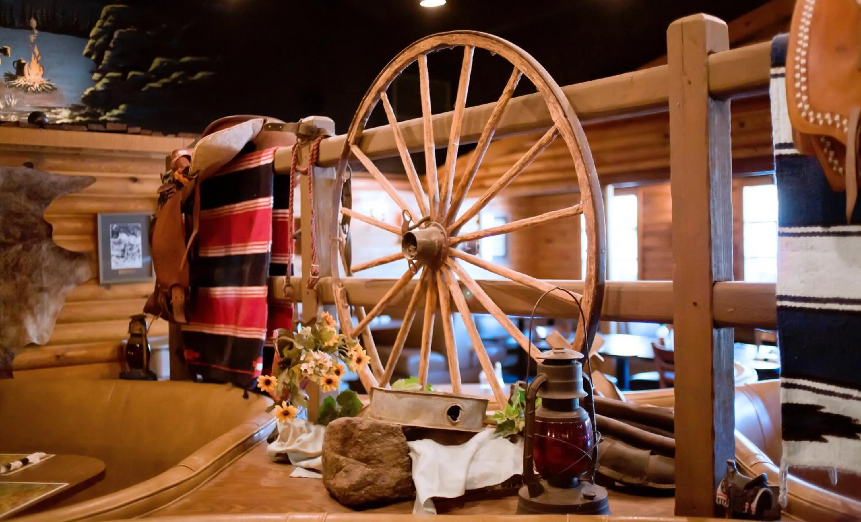 Decorative detail in Kohl's Ranch Lodge