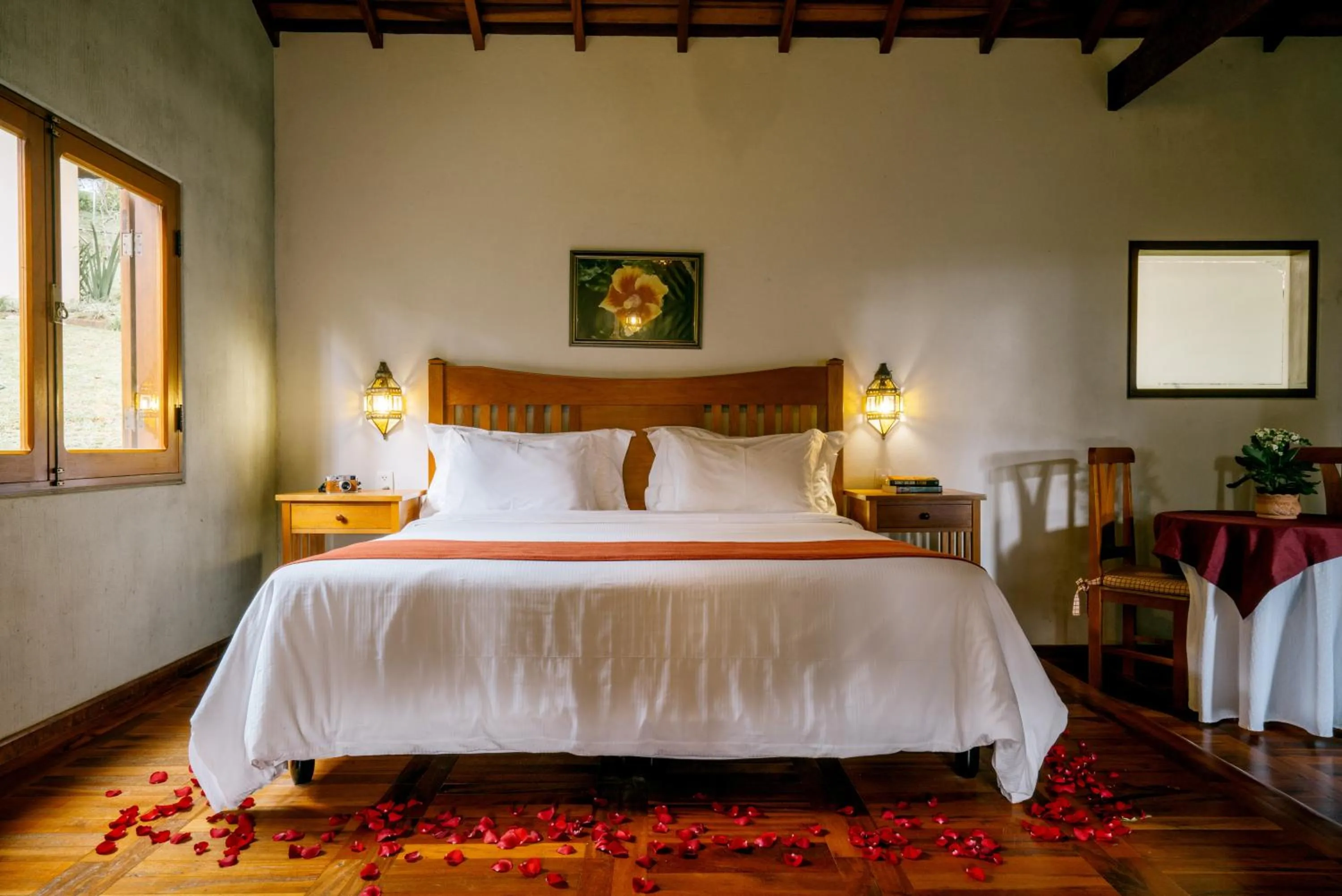 Bed in Pousada Amanita Monte Verde