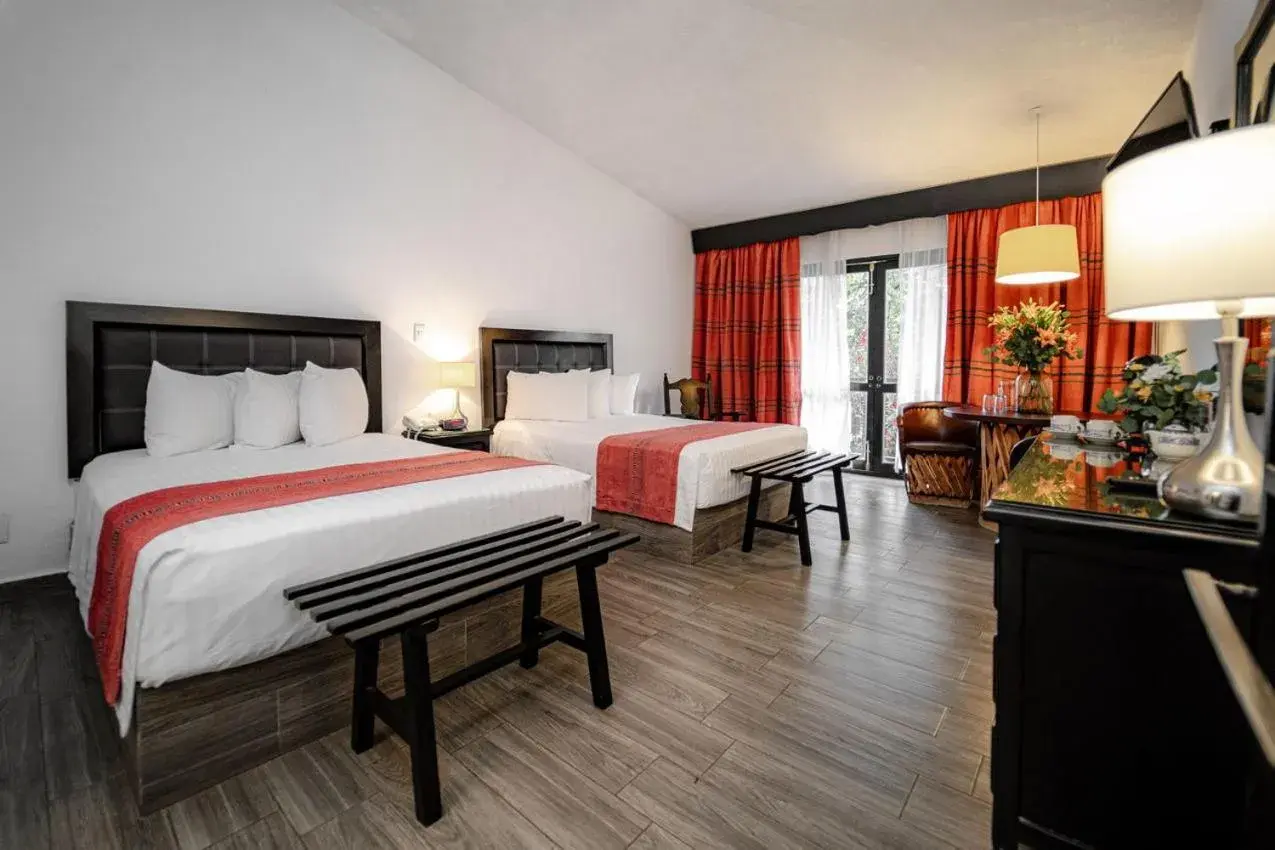 Deluxe Double Room with Two Double Beds in Best Western Plus Posada de Don Vasco Deluxe Double Room with Two Double Beds in Best Western Plus Posada de Don Vasco
