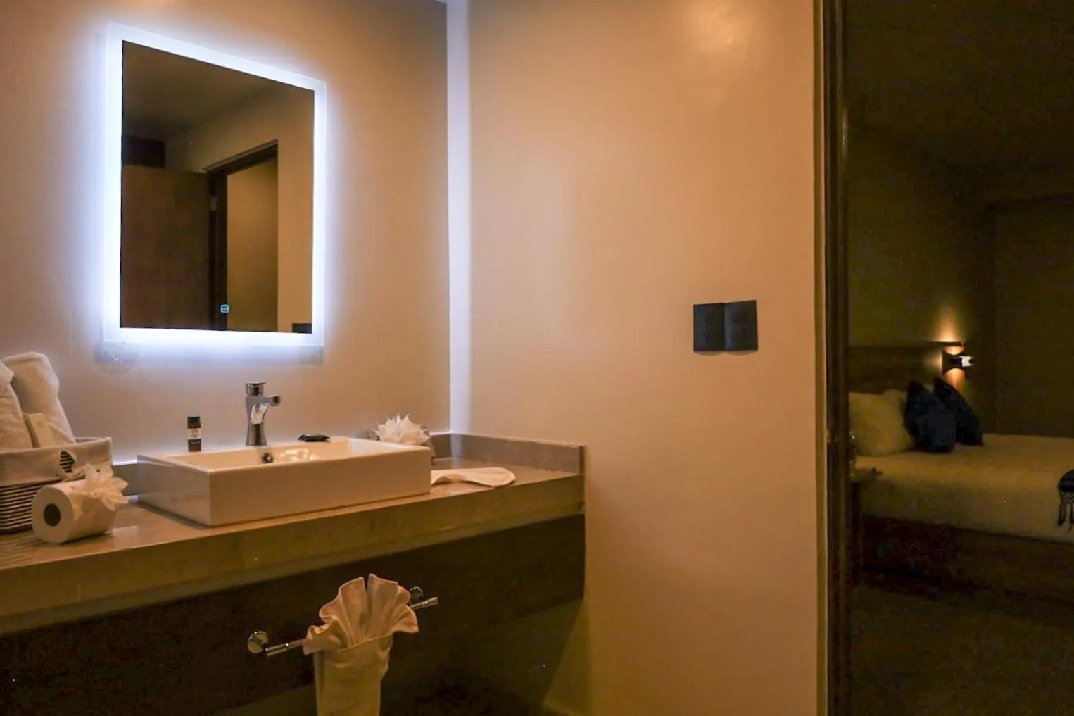 Bed in Hotel San Francisco Tlaxcala