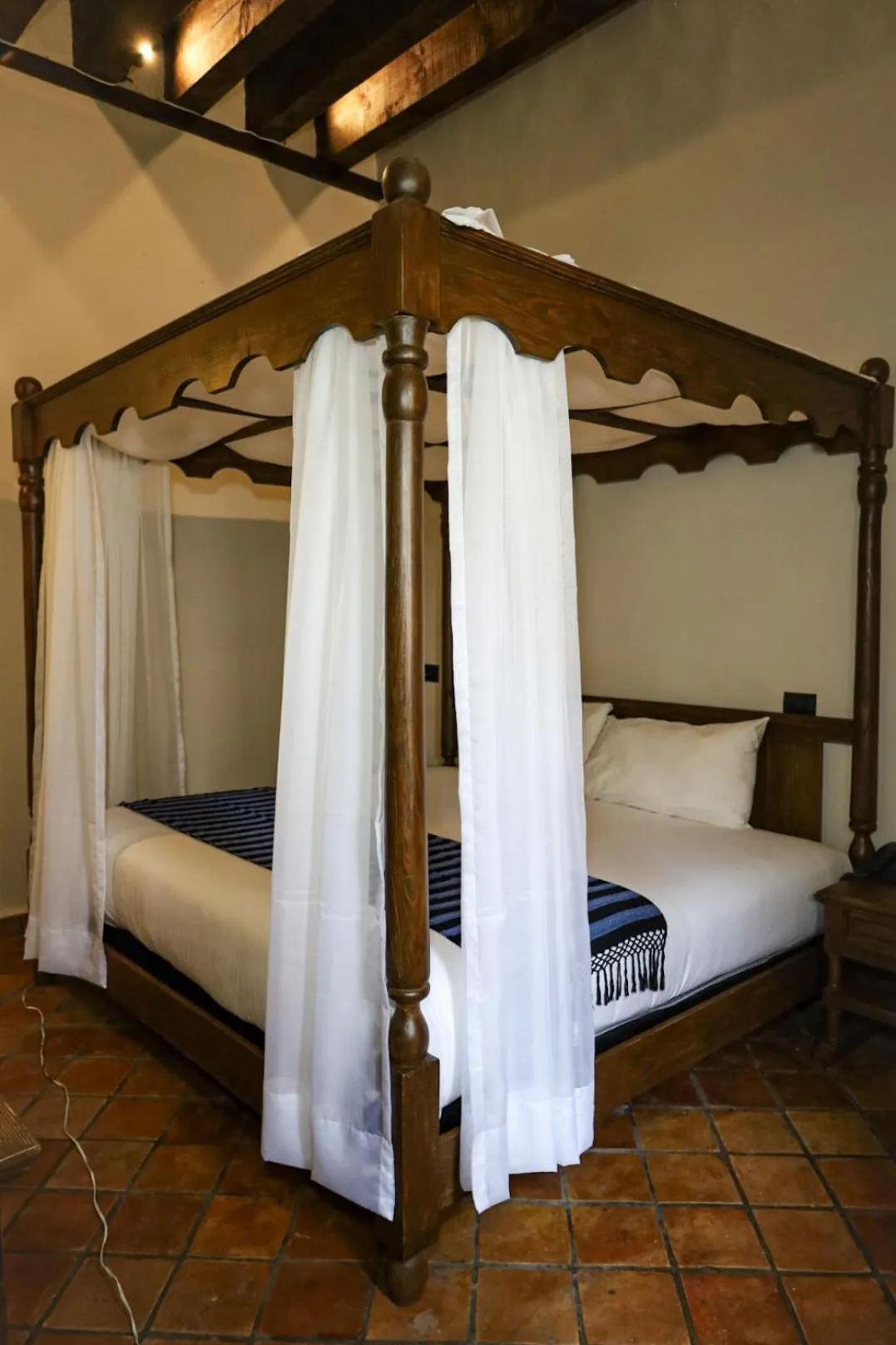 Bed in Hotel San Francisco Tlaxcala