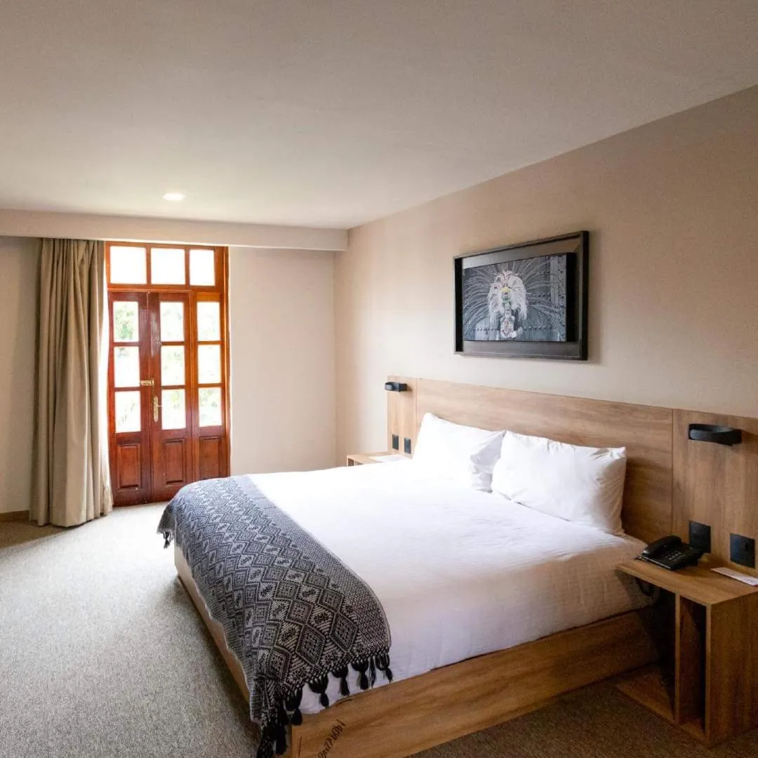 Bed in Hotel San Francisco Tlaxcala