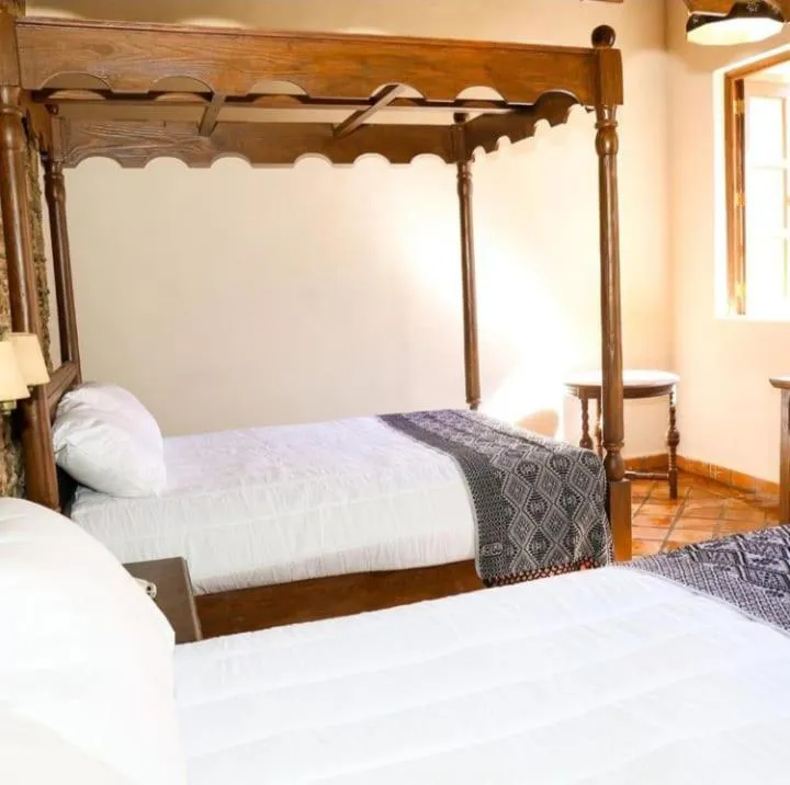 Bed in Hotel San Francisco Tlaxcala