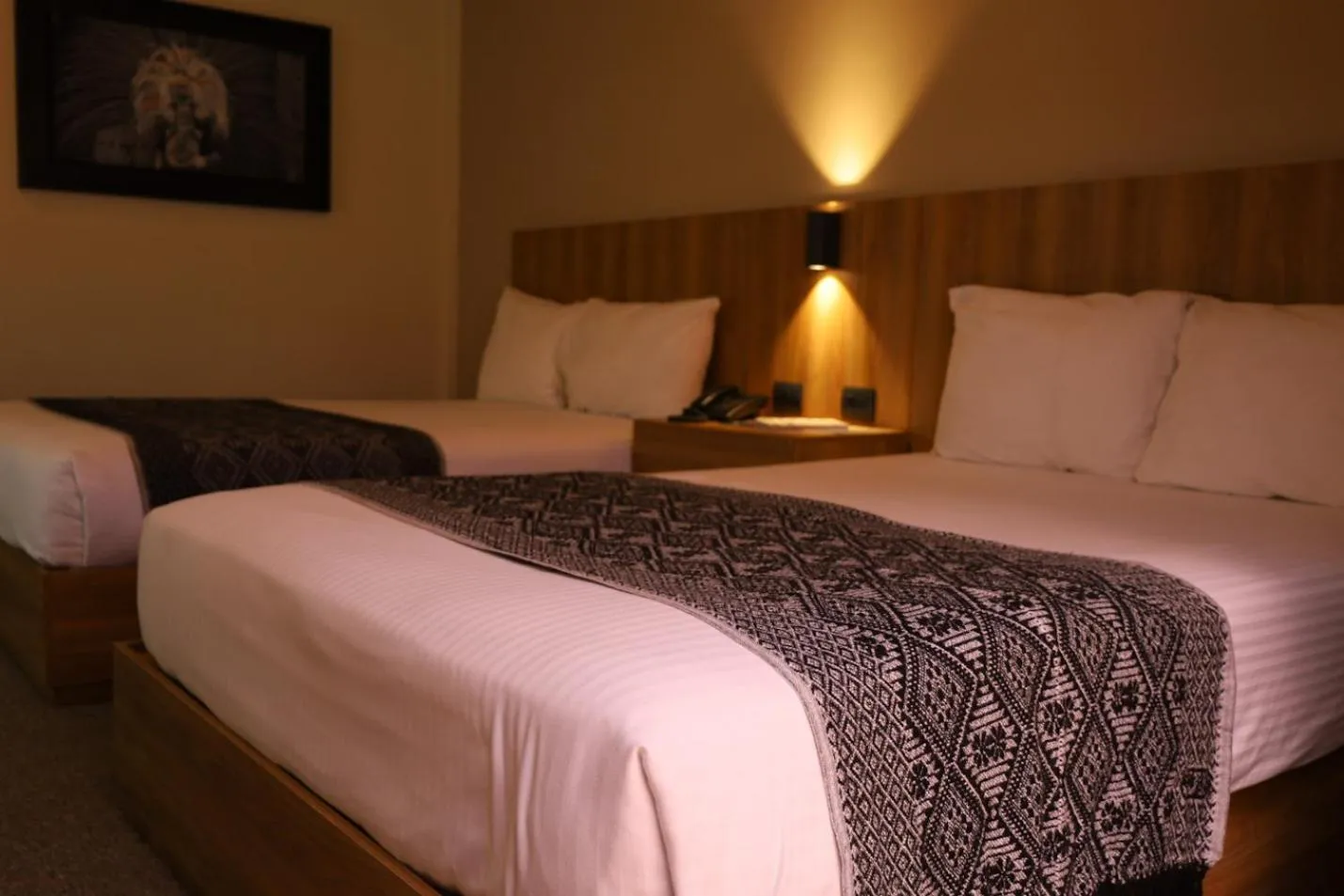 Bed in Hotel San Francisco Tlaxcala