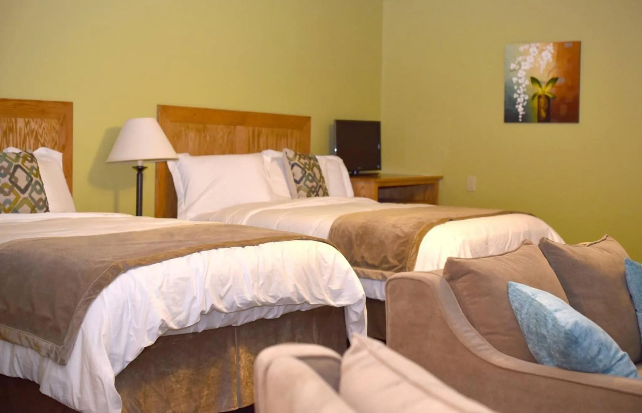 Bed in Champions Black Bear Lodge