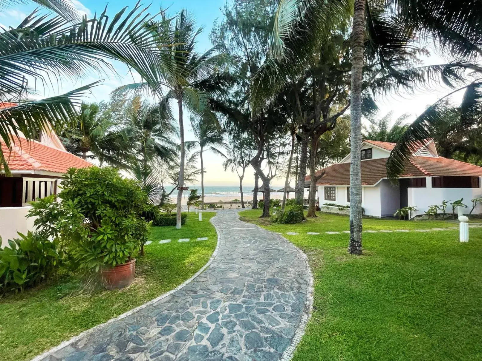 Garden view in Phu Hai Beach Resort & Spa Phan Thiet Garden view in Phu Hai Beach Resort & Spa Phan Thiet