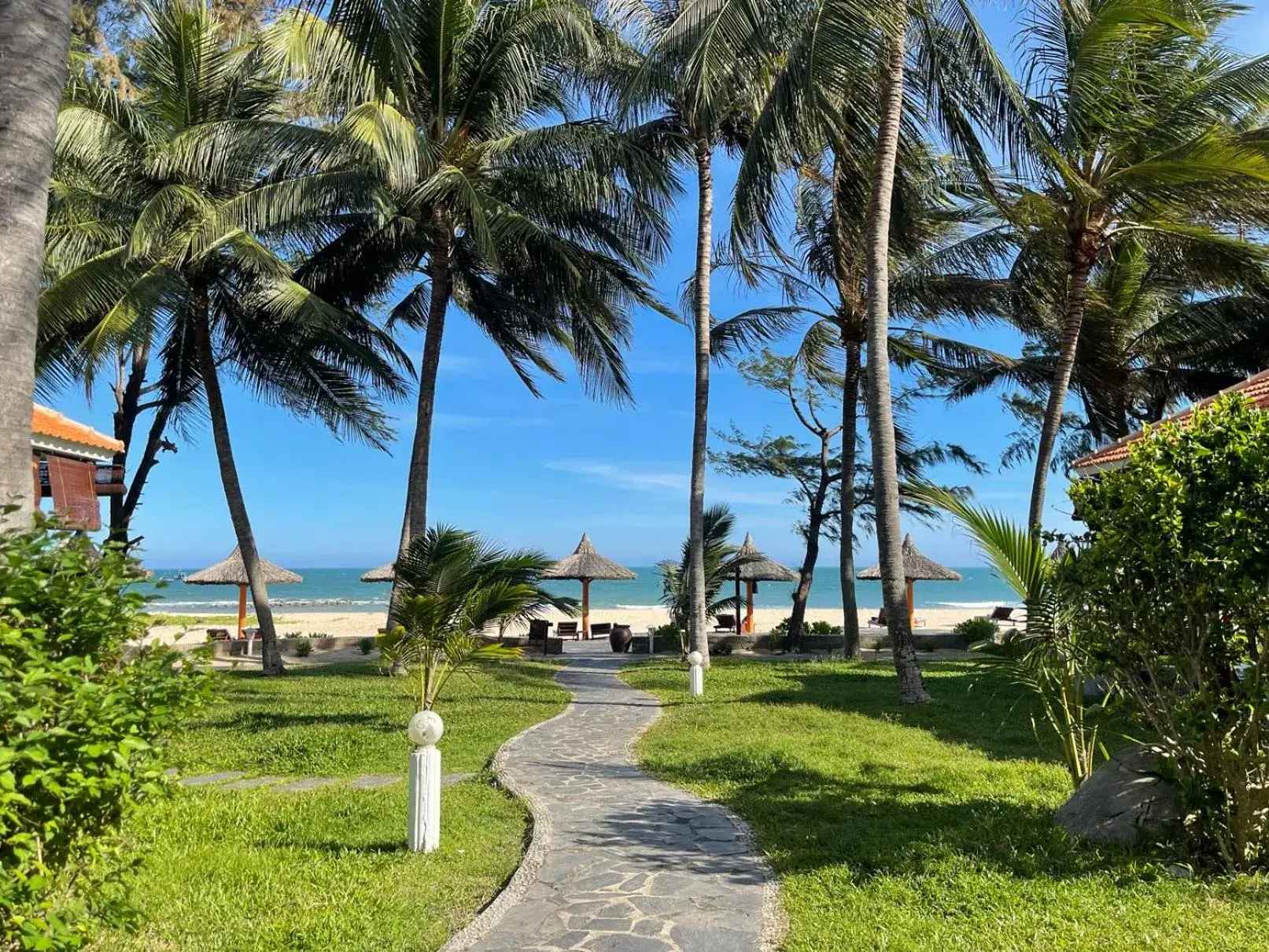 Garden view in Phu Hai Beach Resort & Spa Phan Thiet Garden view in Phu Hai Beach Resort & Spa Phan Thiet