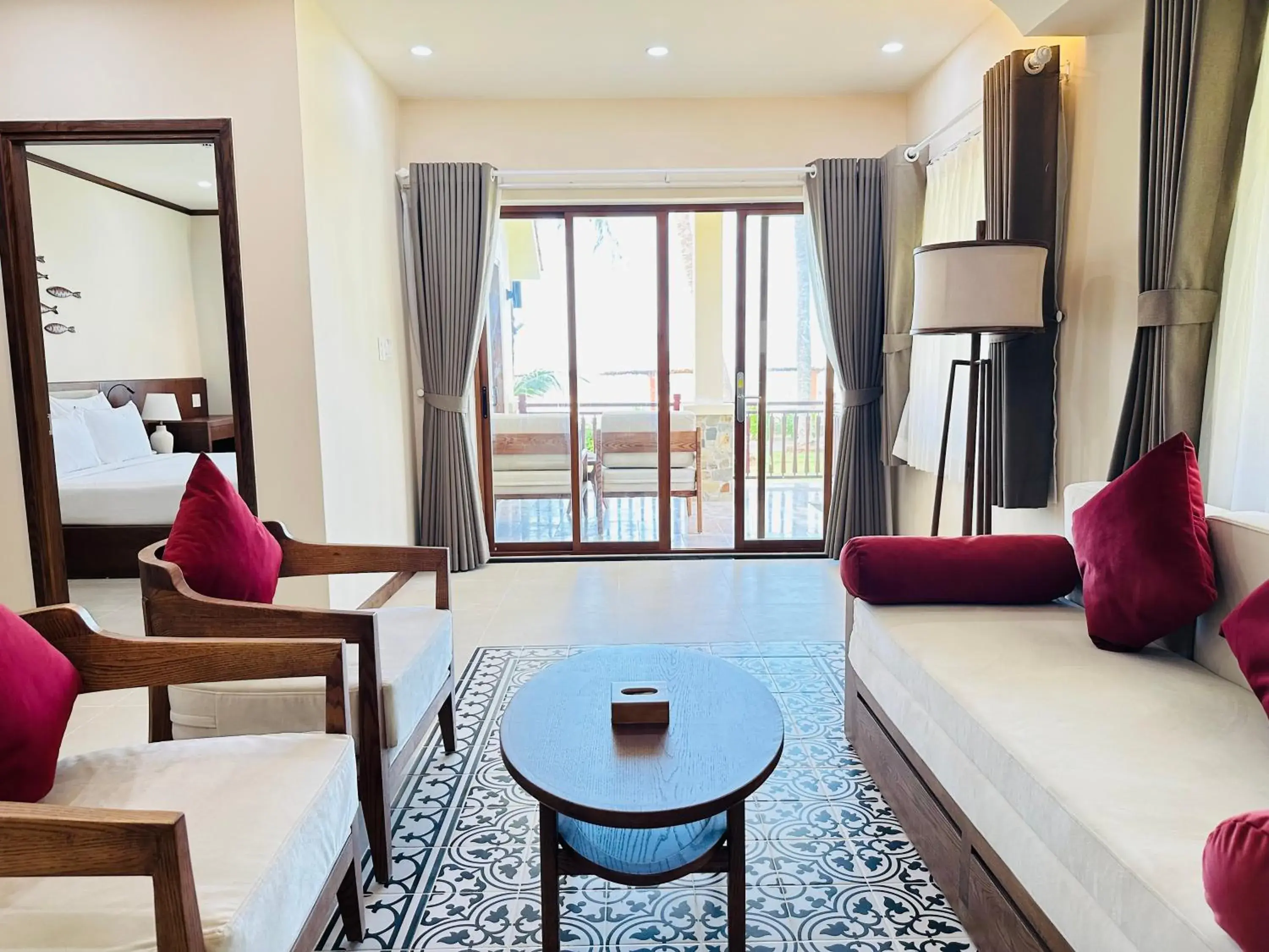Living room, Bed in Phu Hai Beach Resort & Spa Phan Thiet Living room, Bed in Phu Hai Beach Resort & Spa Phan Thiet