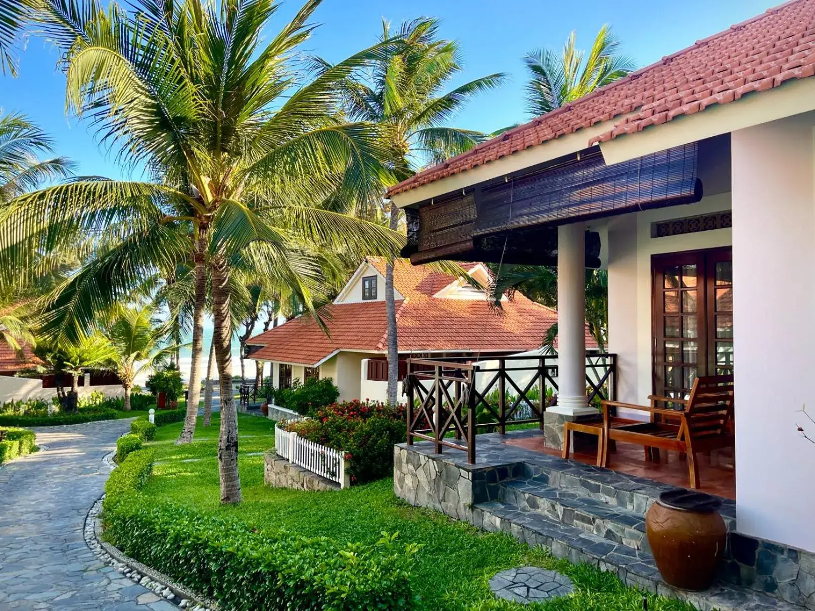 Garden view in Phu Hai Beach Resort & Spa Phan Thiet Garden view in Phu Hai Beach Resort & Spa Phan Thiet