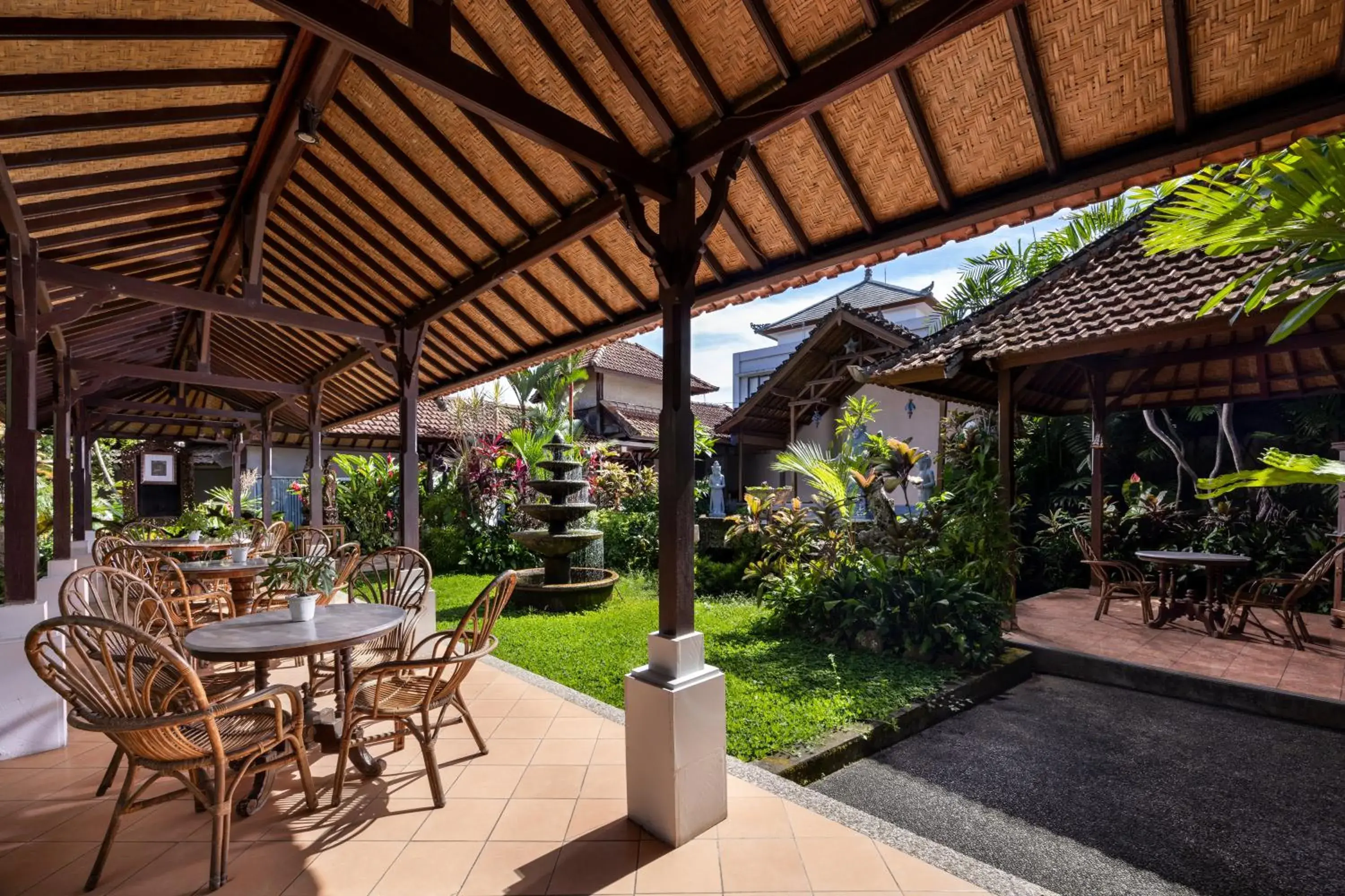 Garden view in Taman Harum Cottages Garden view in Taman Harum Cottages