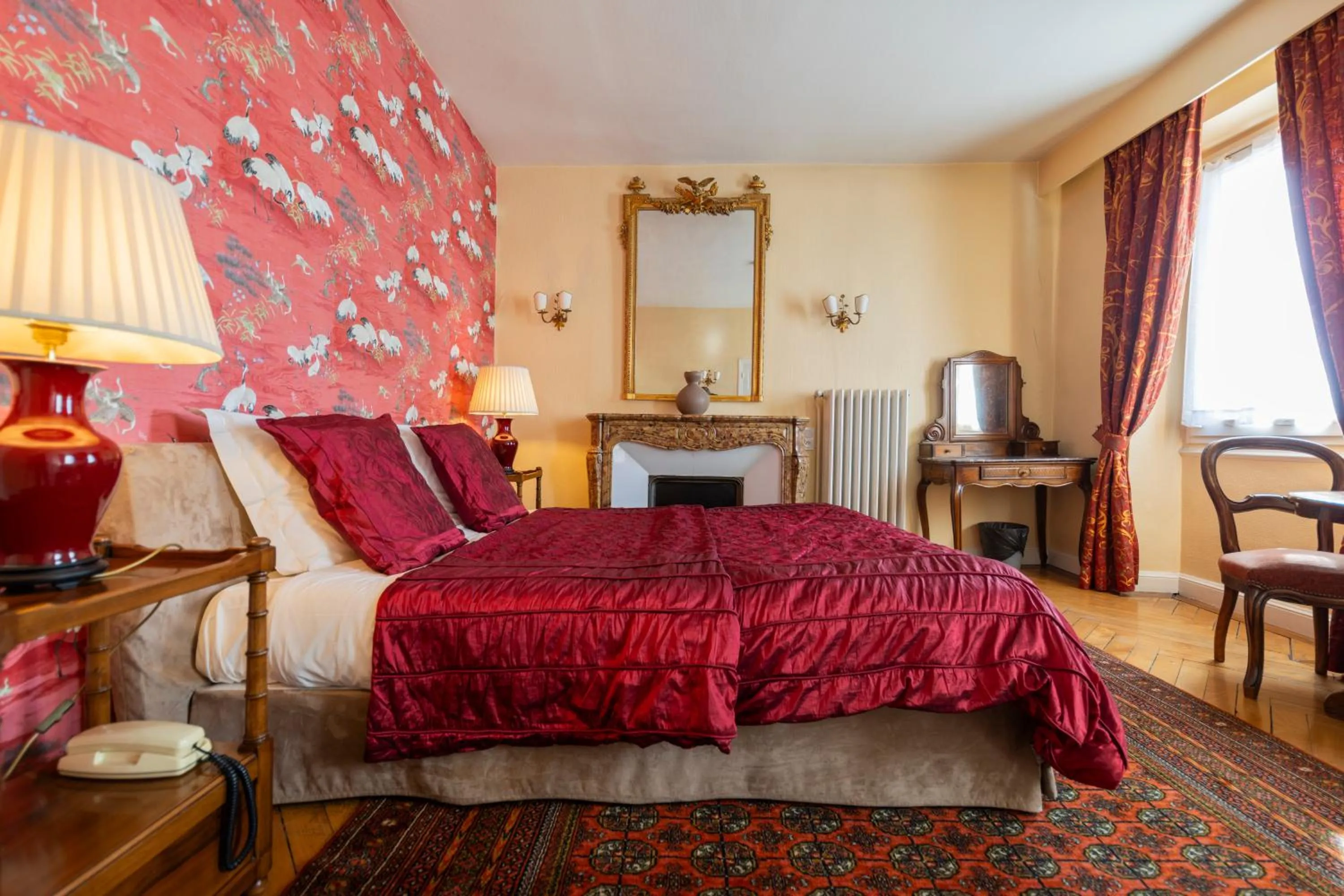 Bedroom, Bed in Hôtel Restaurant Million