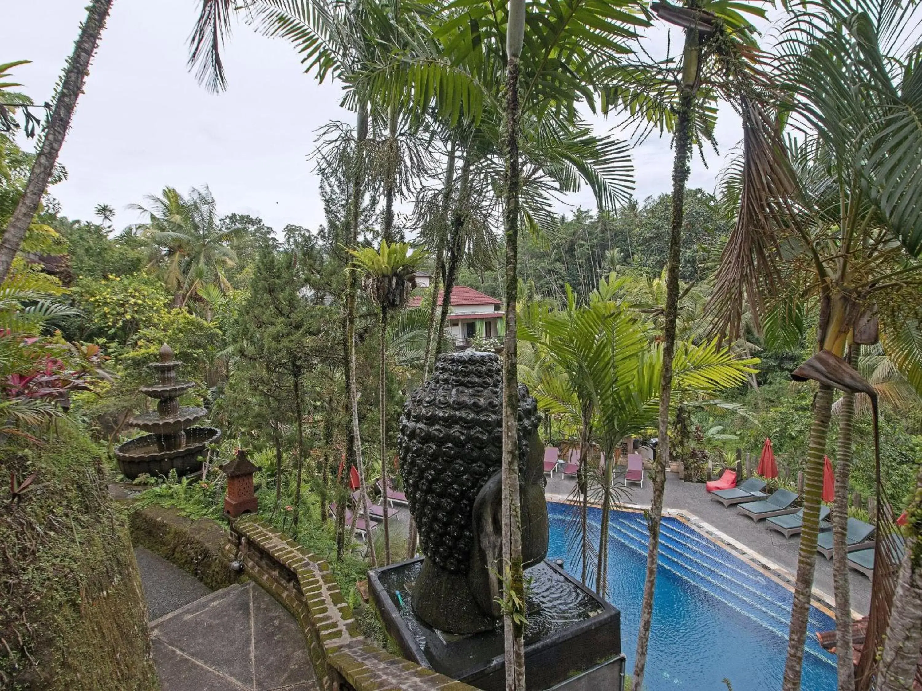 Pool view in Bali Spirit Hotel and Spa, Ubud Pool view in Bali Spirit Hotel and Spa, Ubud