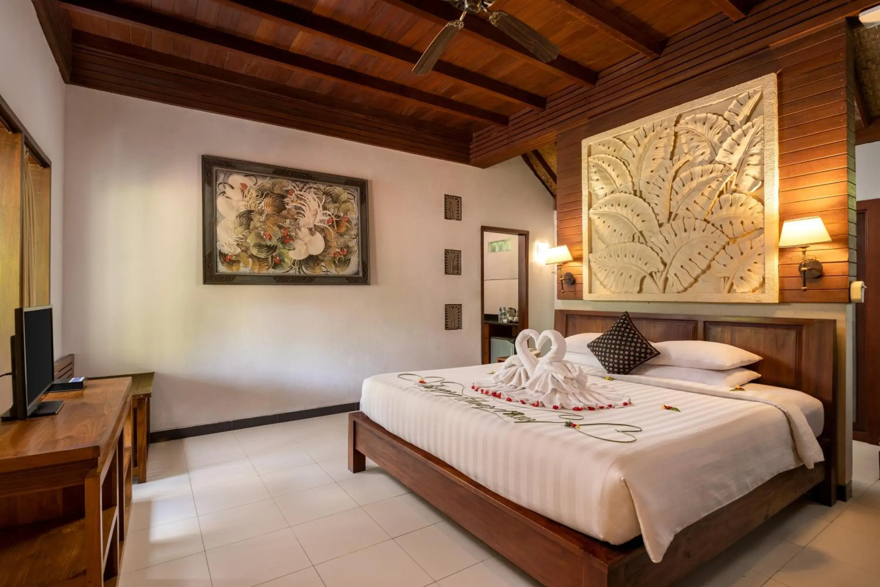 Bedroom, Bed in Bali Spirit Hotel and Spa, Ubud Bedroom, Bed in Bali Spirit Hotel and Spa, Ubud