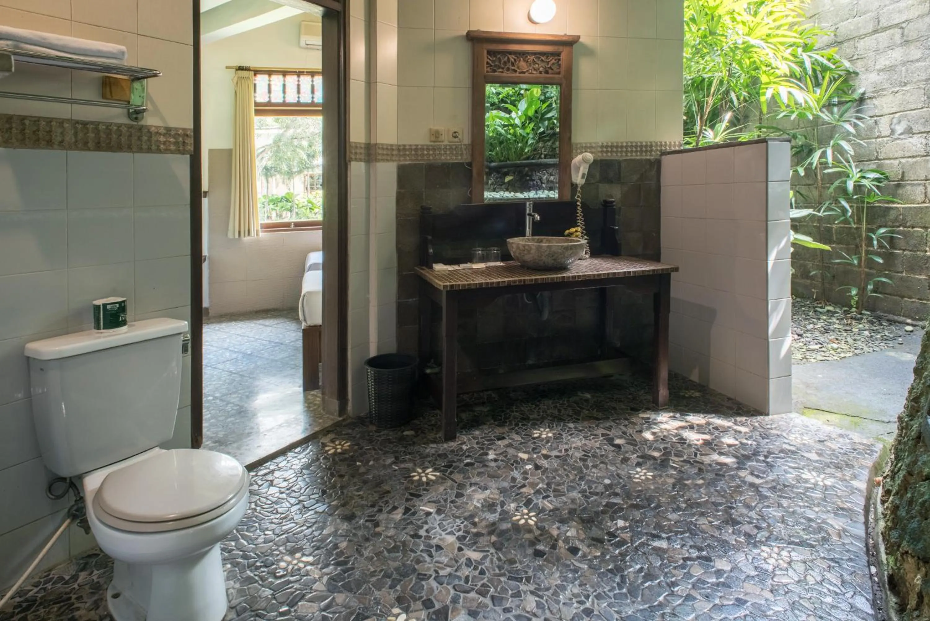 Bathroom in Bali Spirit Hotel and Spa, Ubud