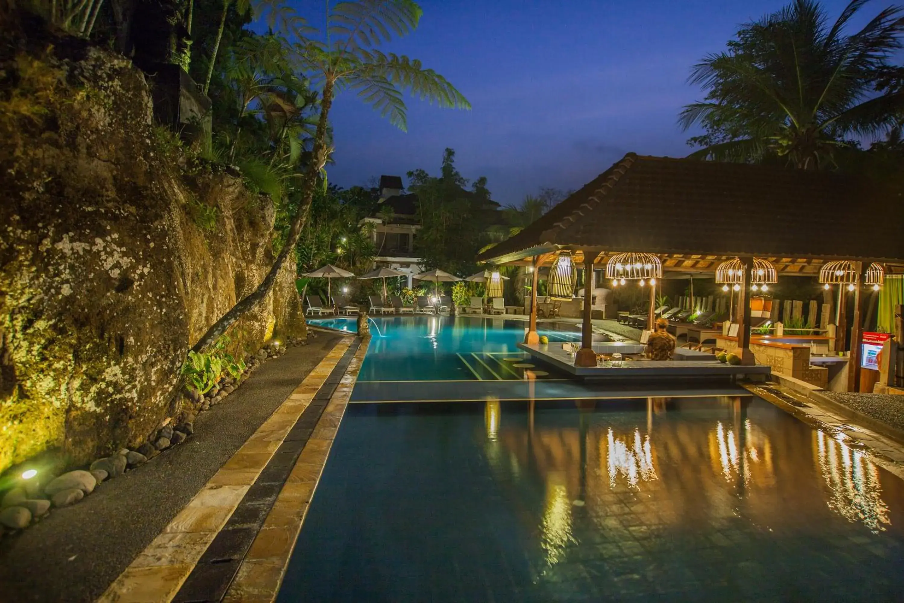 Pool view in Bali Spirit Hotel and Spa, Ubud Pool view in Bali Spirit Hotel and Spa, Ubud