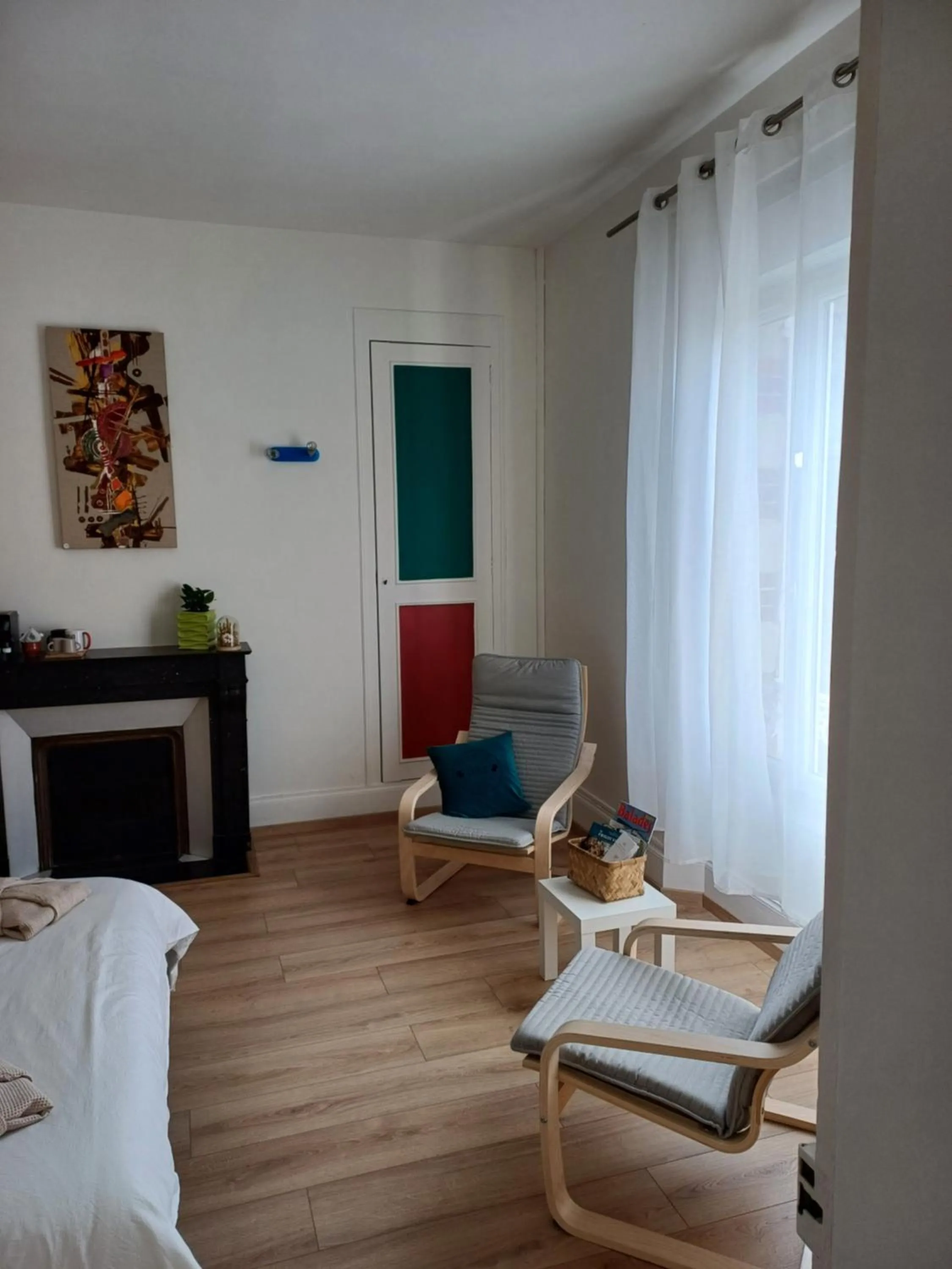 Bed in Chambre D'hôtes Les Epicuriens