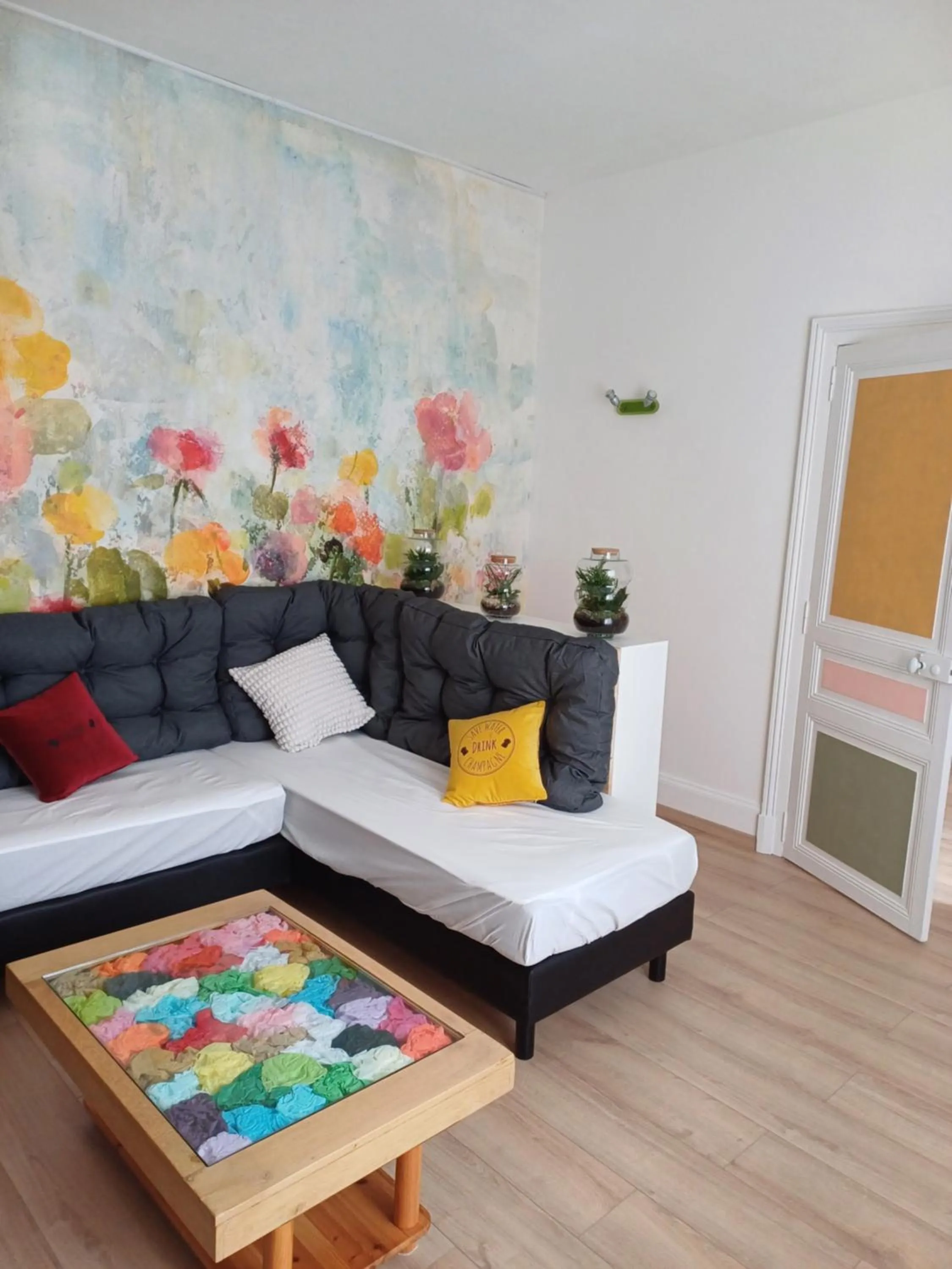 Bed in Chambre D'hôtes Les Epicuriens