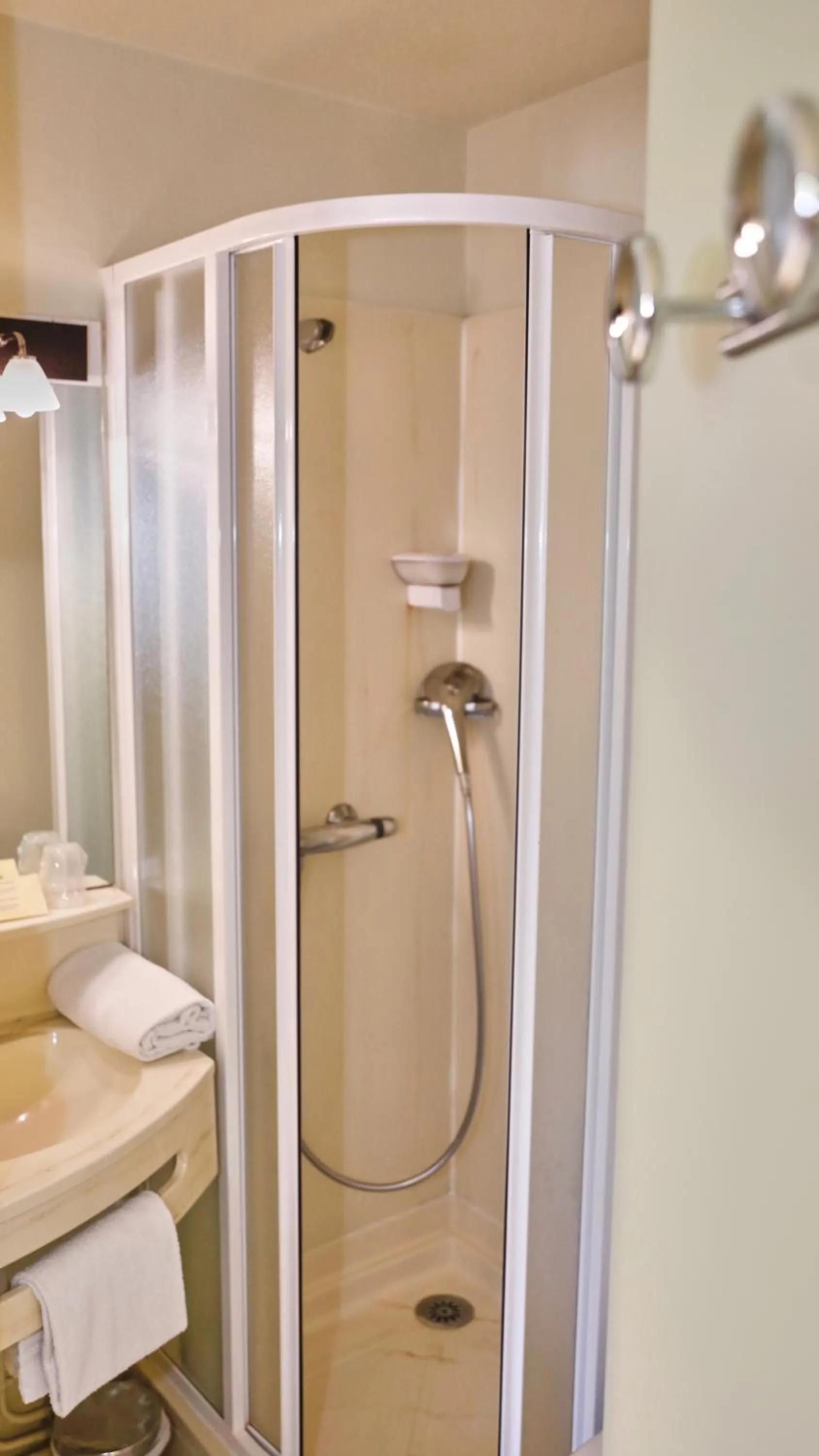 Shower in Brit Hotel Chambery