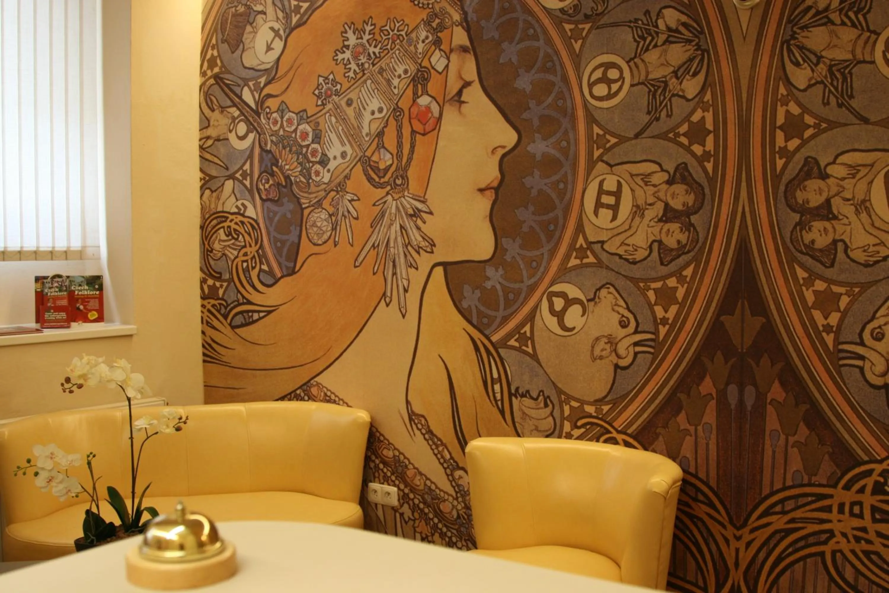 Lobby or reception in Hotel Klara