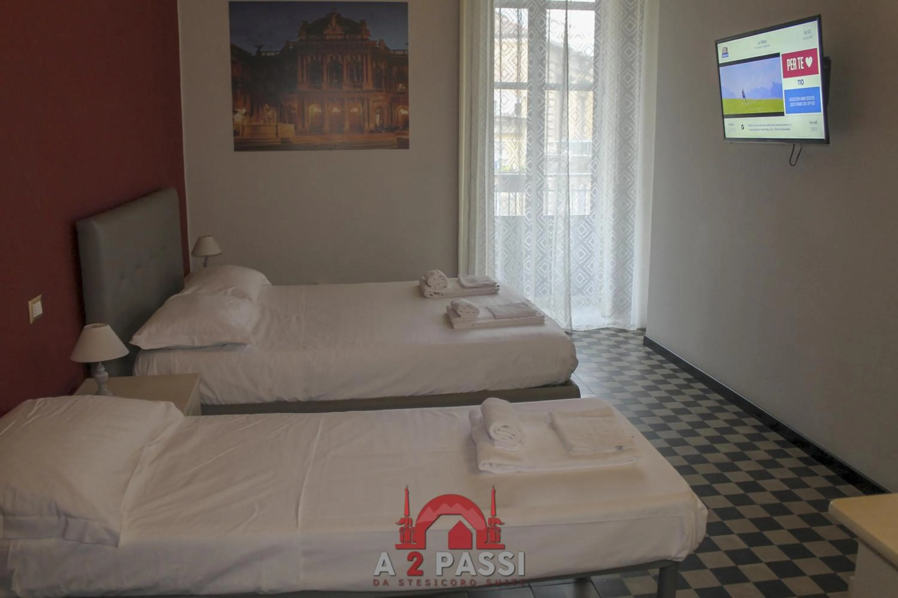 Bed in A 2 Passi da Stesicoro Suite Catania