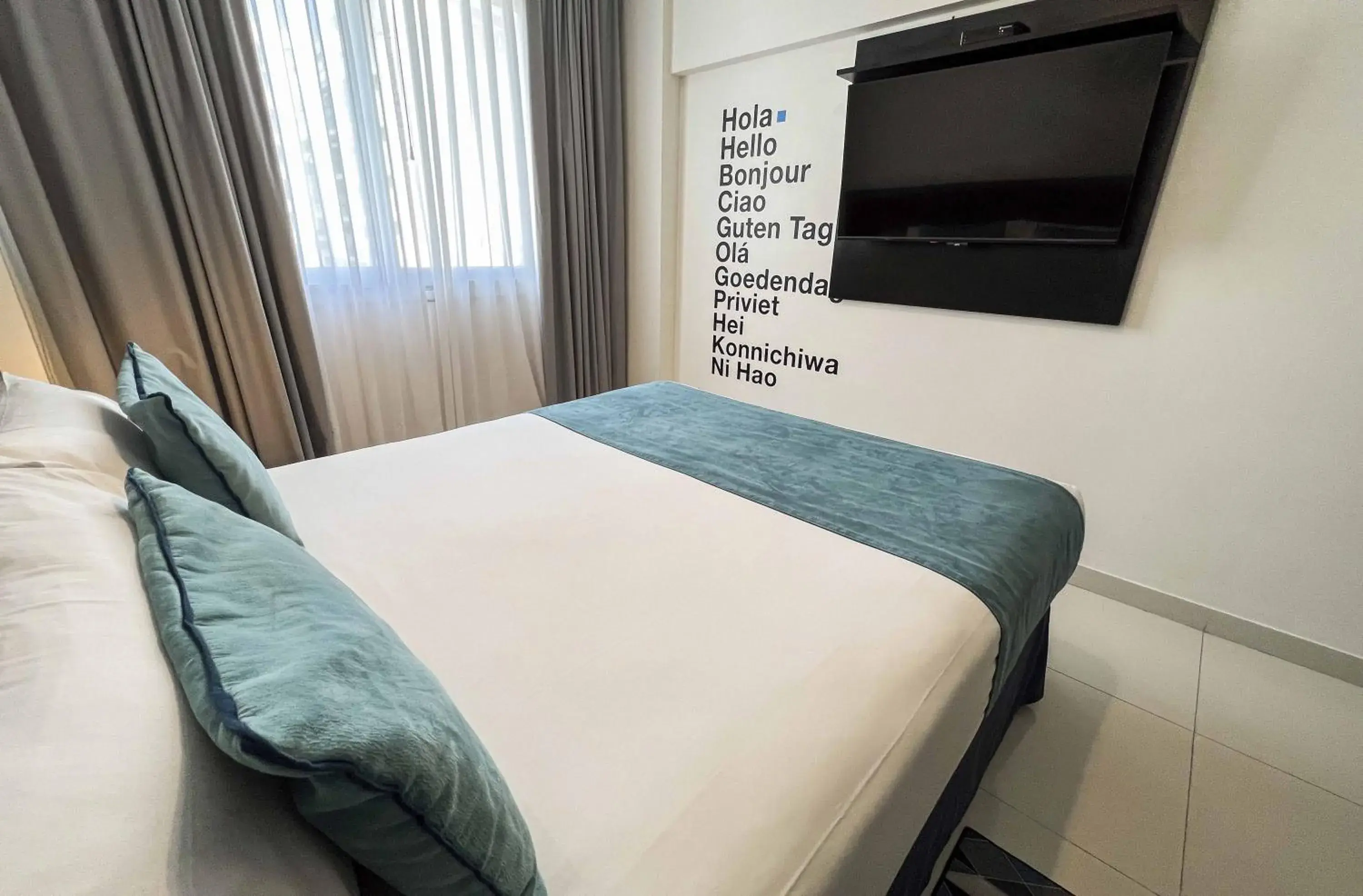 Bed in Cyan Recoleta Hotel Bed in Cyan Recoleta Hotel