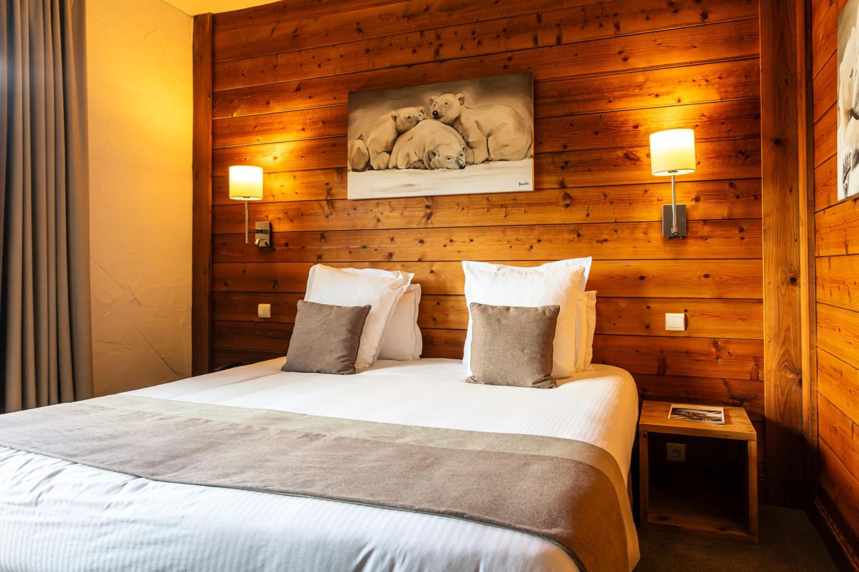 Bed in Hôtel Carlina by Les Etincelles