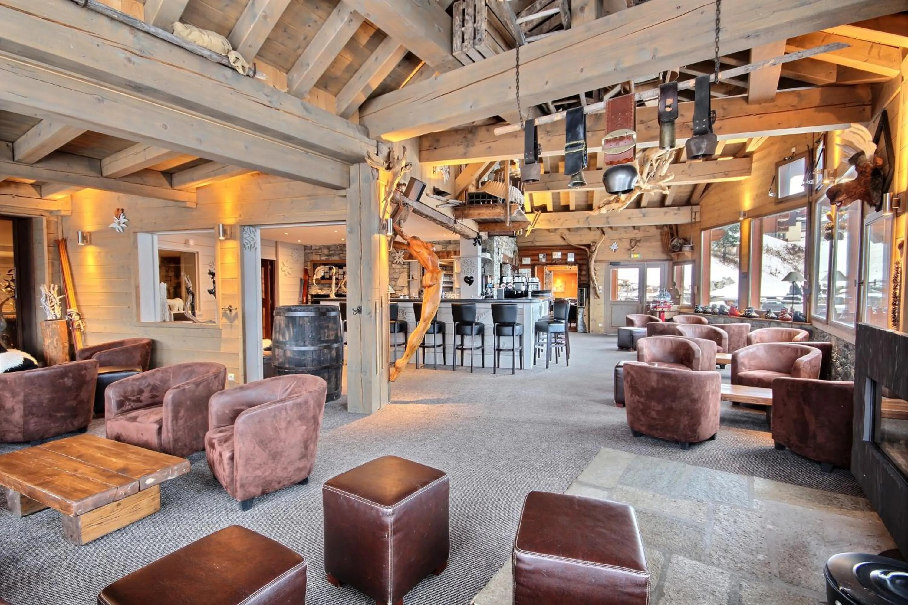 Lounge or bar in Hôtel Carlina by Les Etincelles