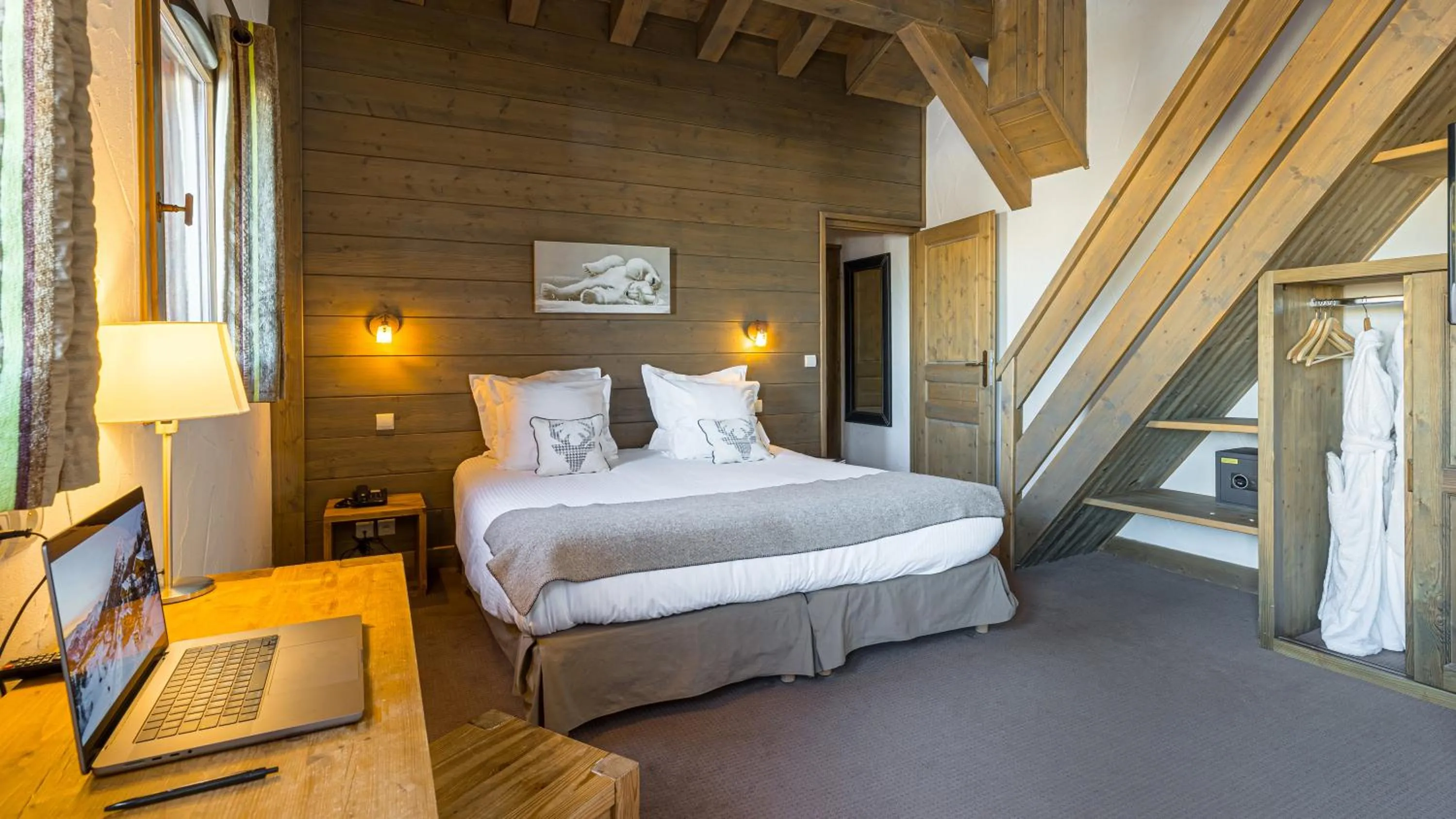 Bed in Hôtel Carlina by Les Etincelles